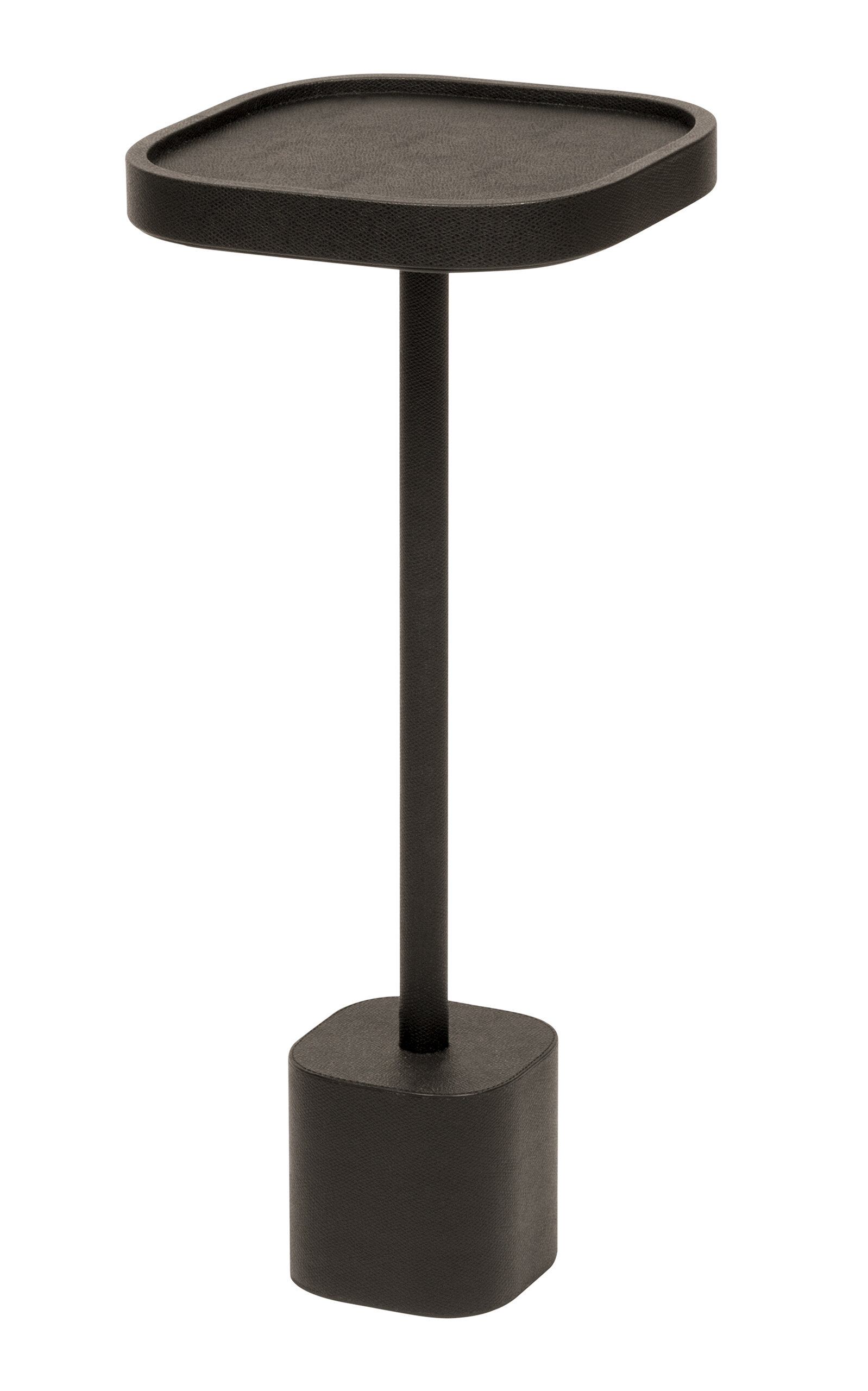 Giobagnara Franklin Leahter Side Table In Brown
