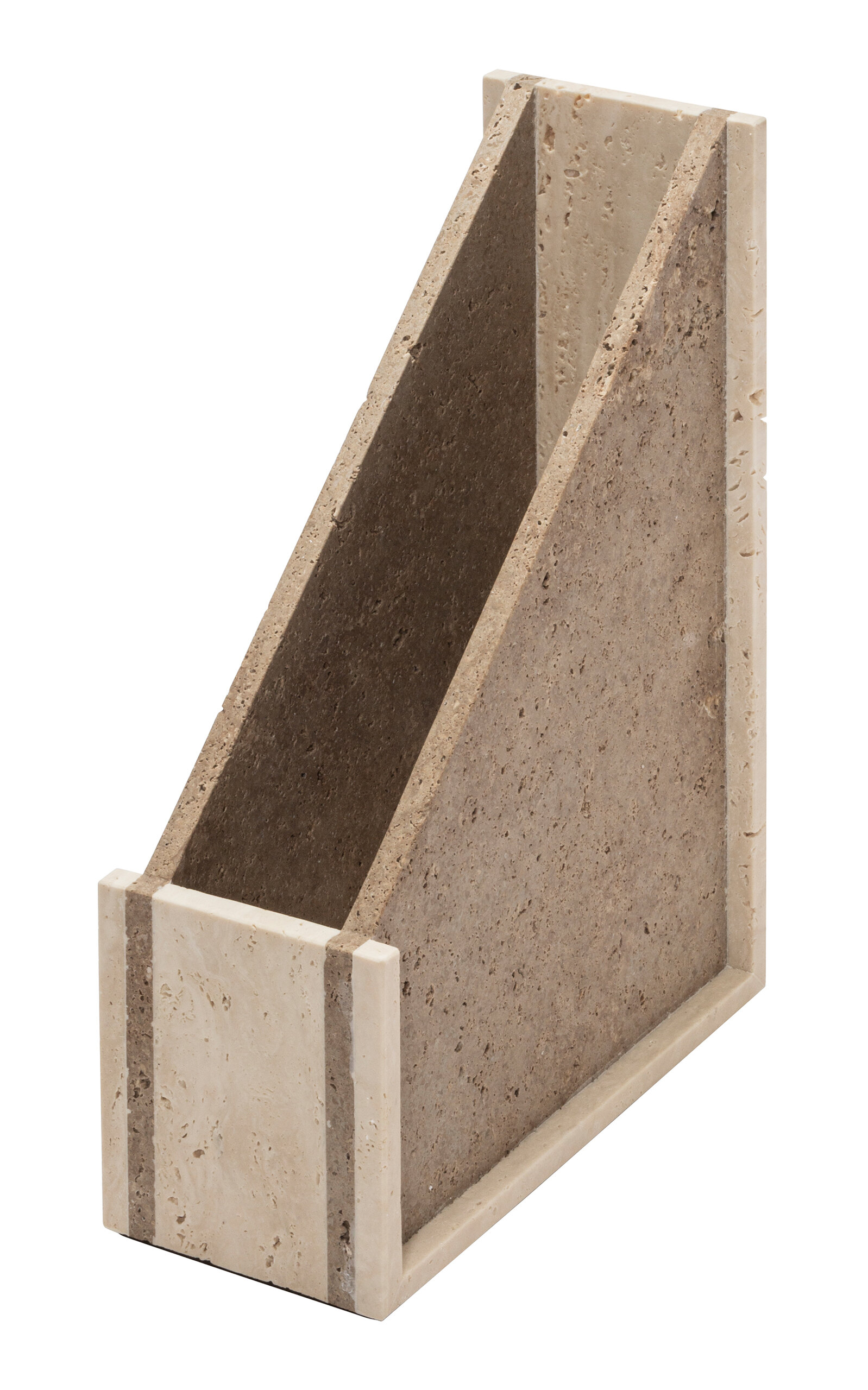 Giobagnara Carre Marble File Holder In Neutral