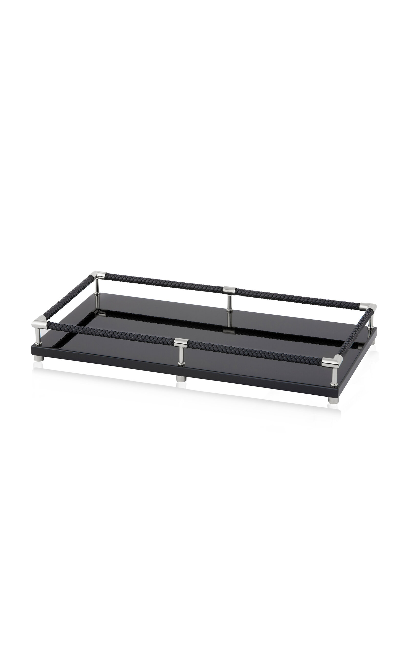 Riviere Thea Lacquer Vanity Tray In Black