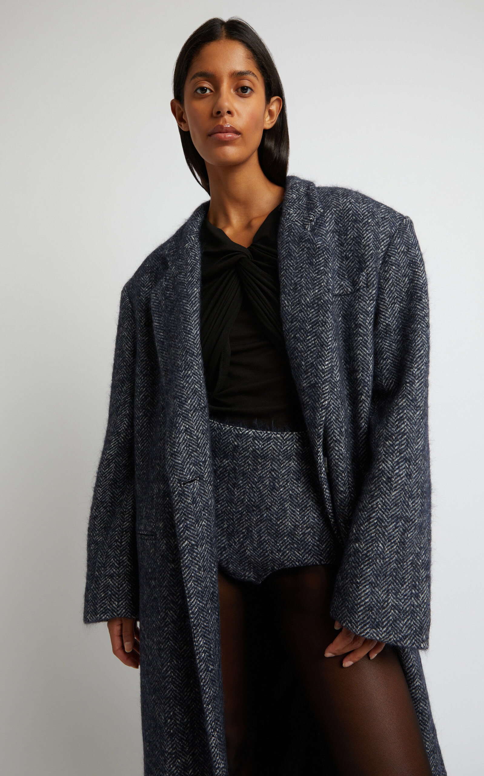 CHRISTOPHER ESBER LUMINARY WOOL-BLEND COAT