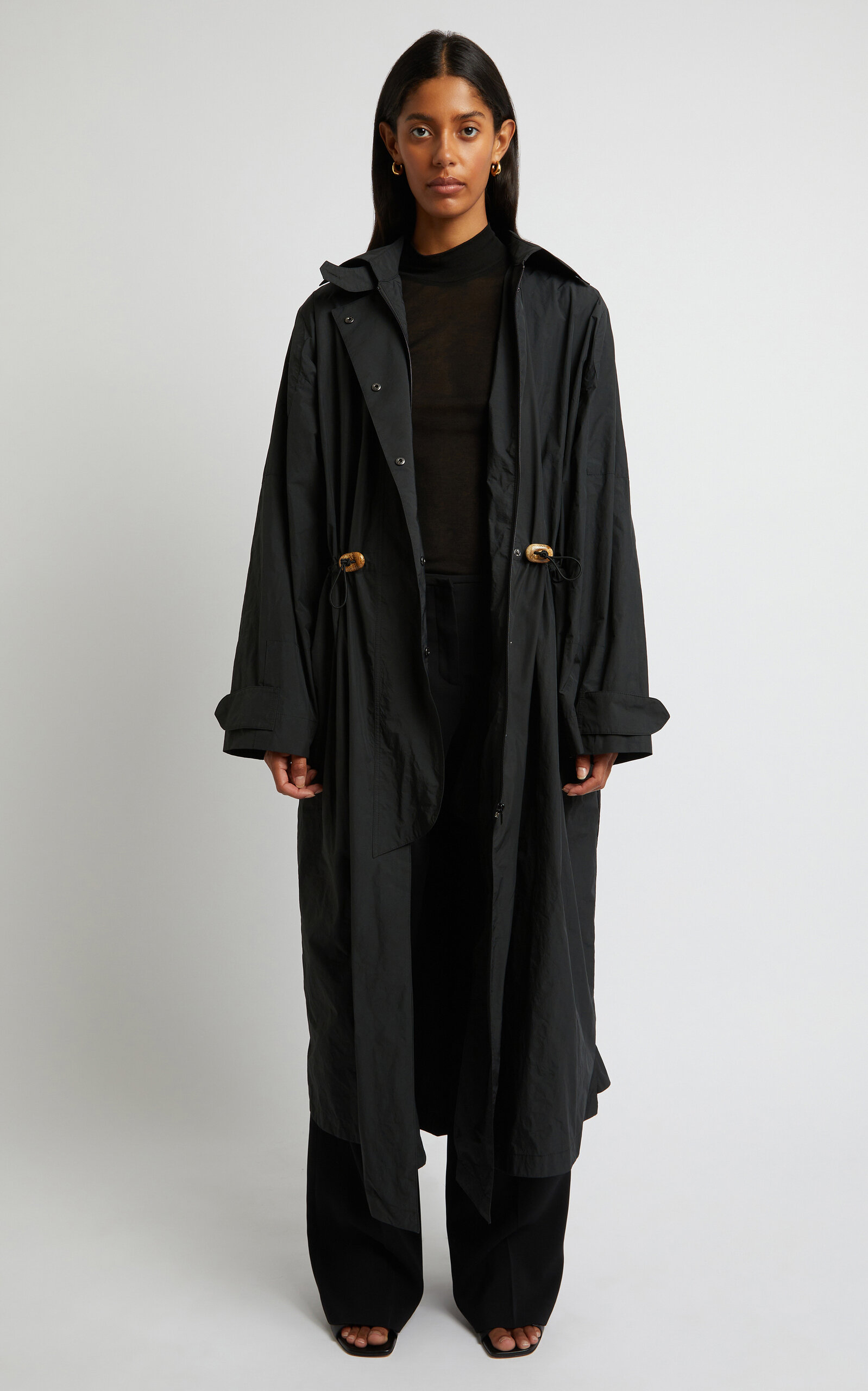Christopher Esber - Women's Roknia Anorak Coat - Black - AU 6 - Only At Moda Operandi