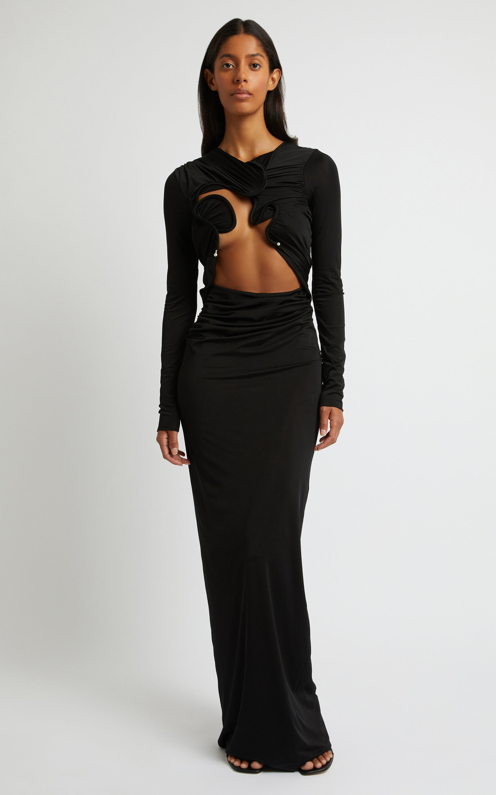Christopher Esber Venus Cutout Maxi Dress In Black