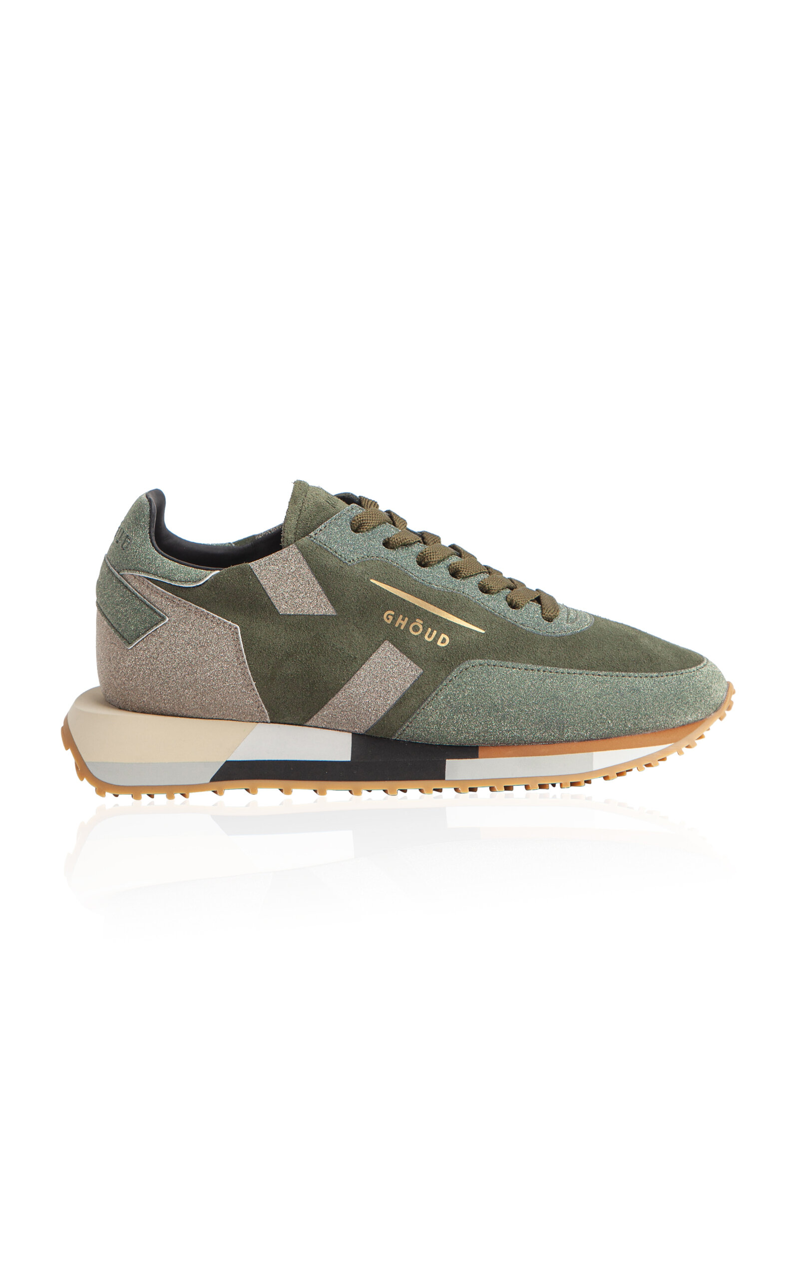 Ghoud Venice Ghōud Venice Woman Sneakers Dark Green Size 6 Soft Leather, Textile Fibers In Green