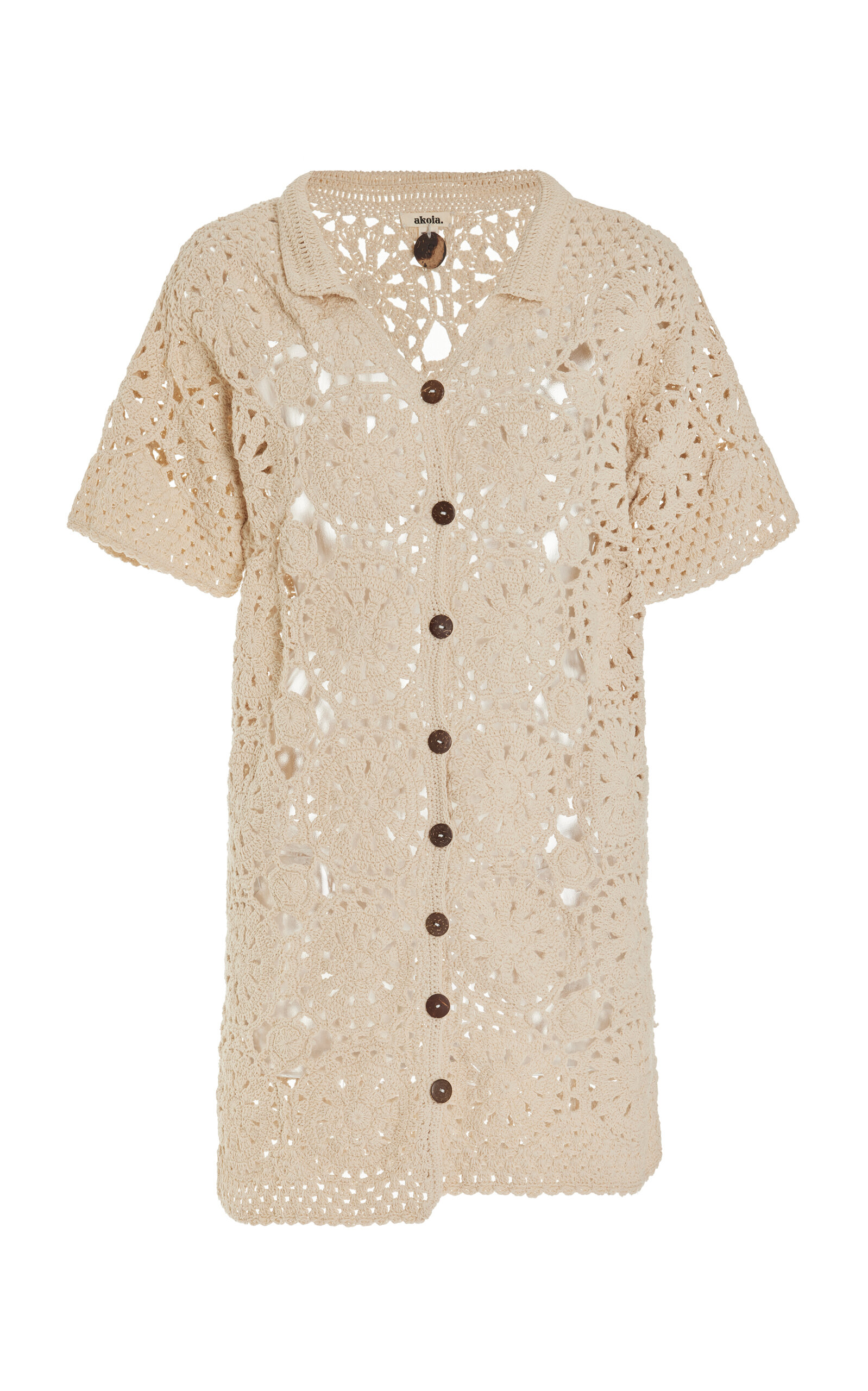 Mitir Cotton Mini Dress in Ivory Mitir Cotton Mini Dress in Ivory