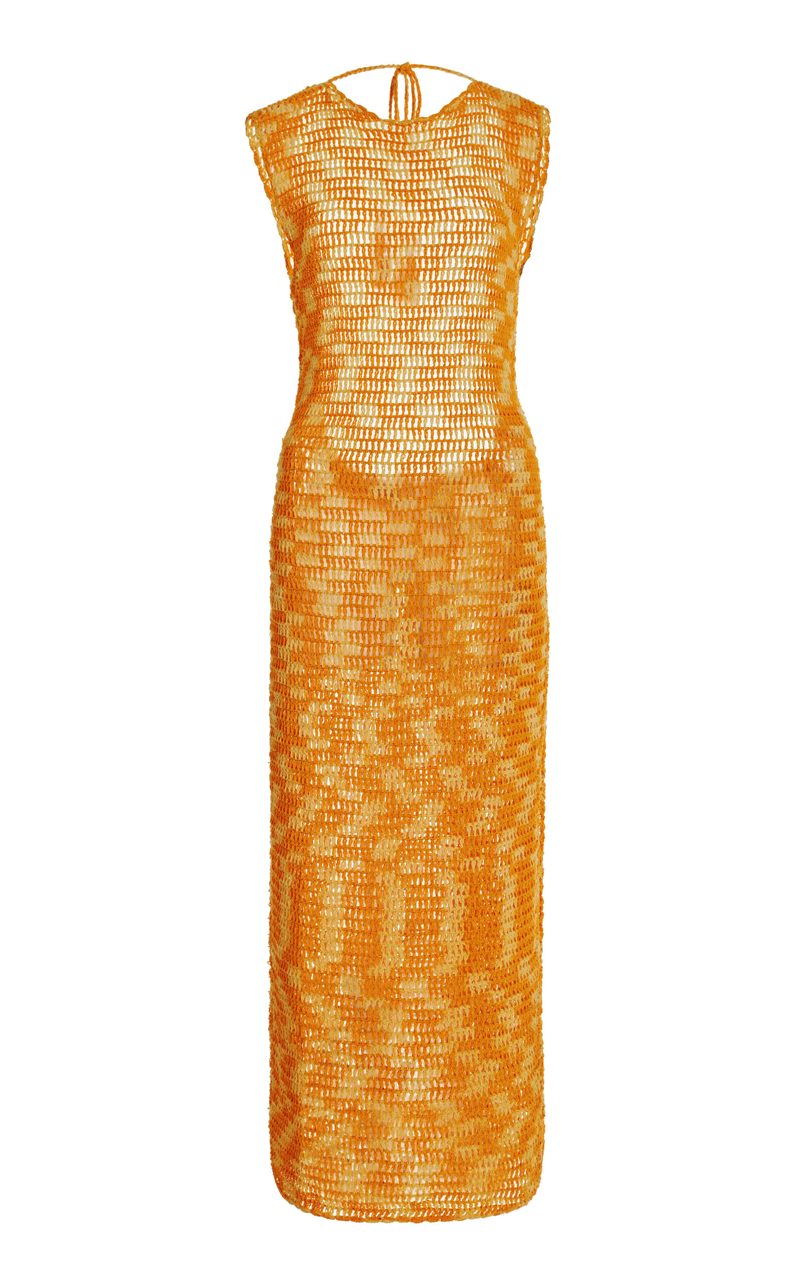 Akoia Swim Exclusive Ulu Cotton Midi Dress In Orange