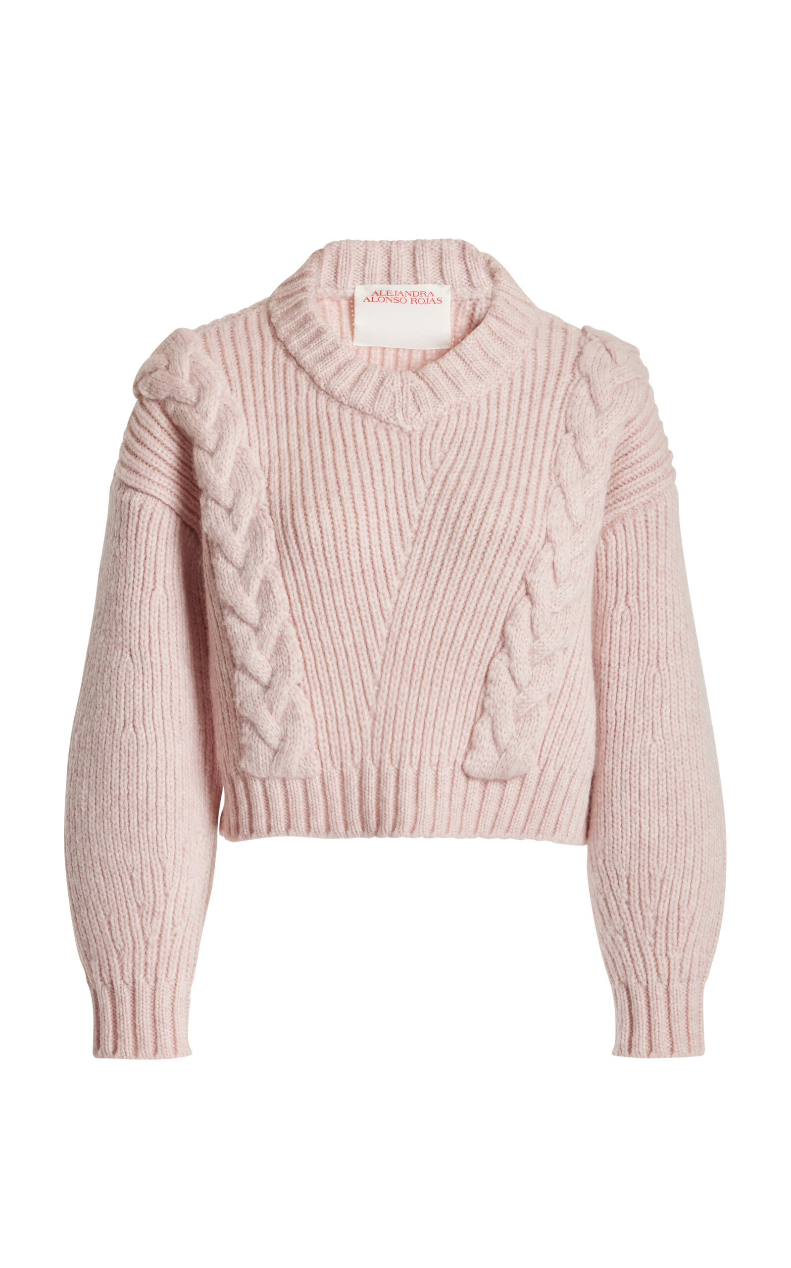Cropped Cable-Knit Cashmere Sweater