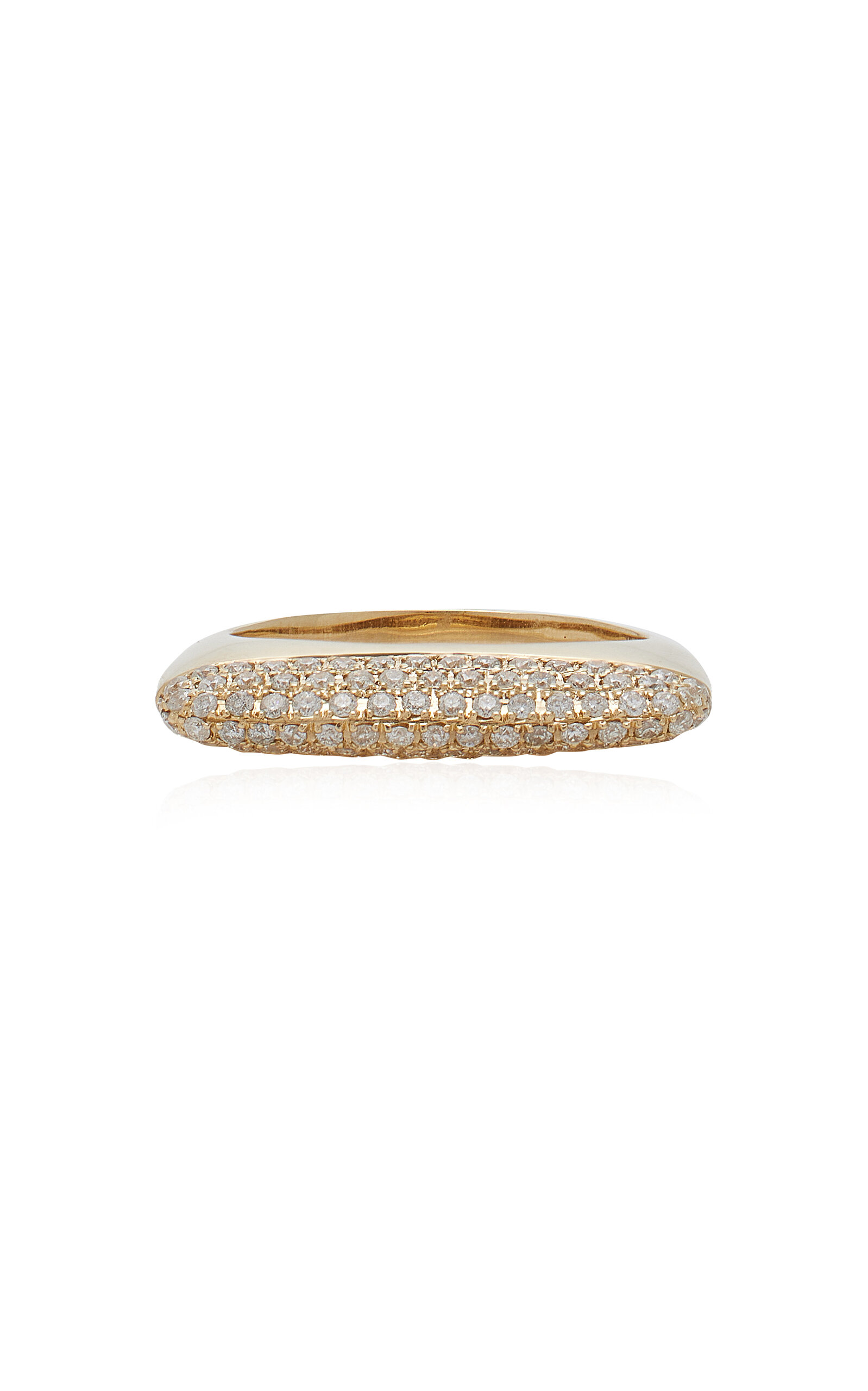 Eden Presley Women's 14k Yellow Gold Eden Pave Stack Ring