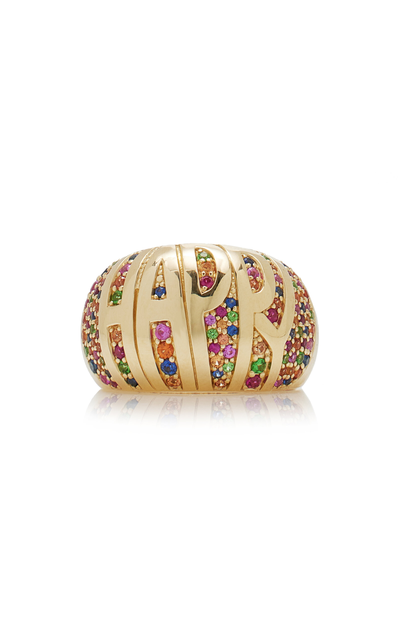 Eden Presley 14k Yellow Gold Colored Express Yourself Dome Ring