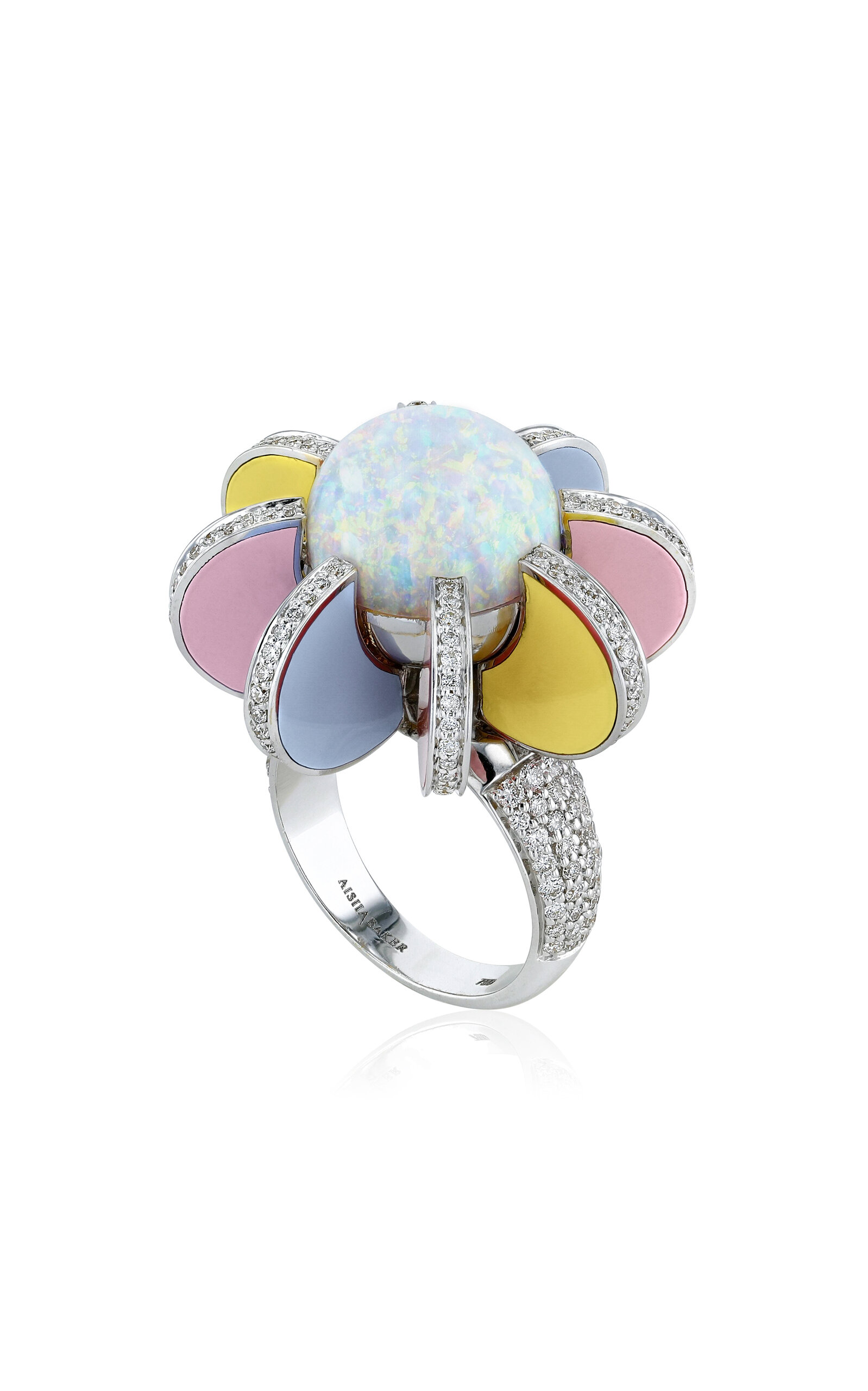 Aisha Baker Women's 18k White Gold Galaxy Ring
