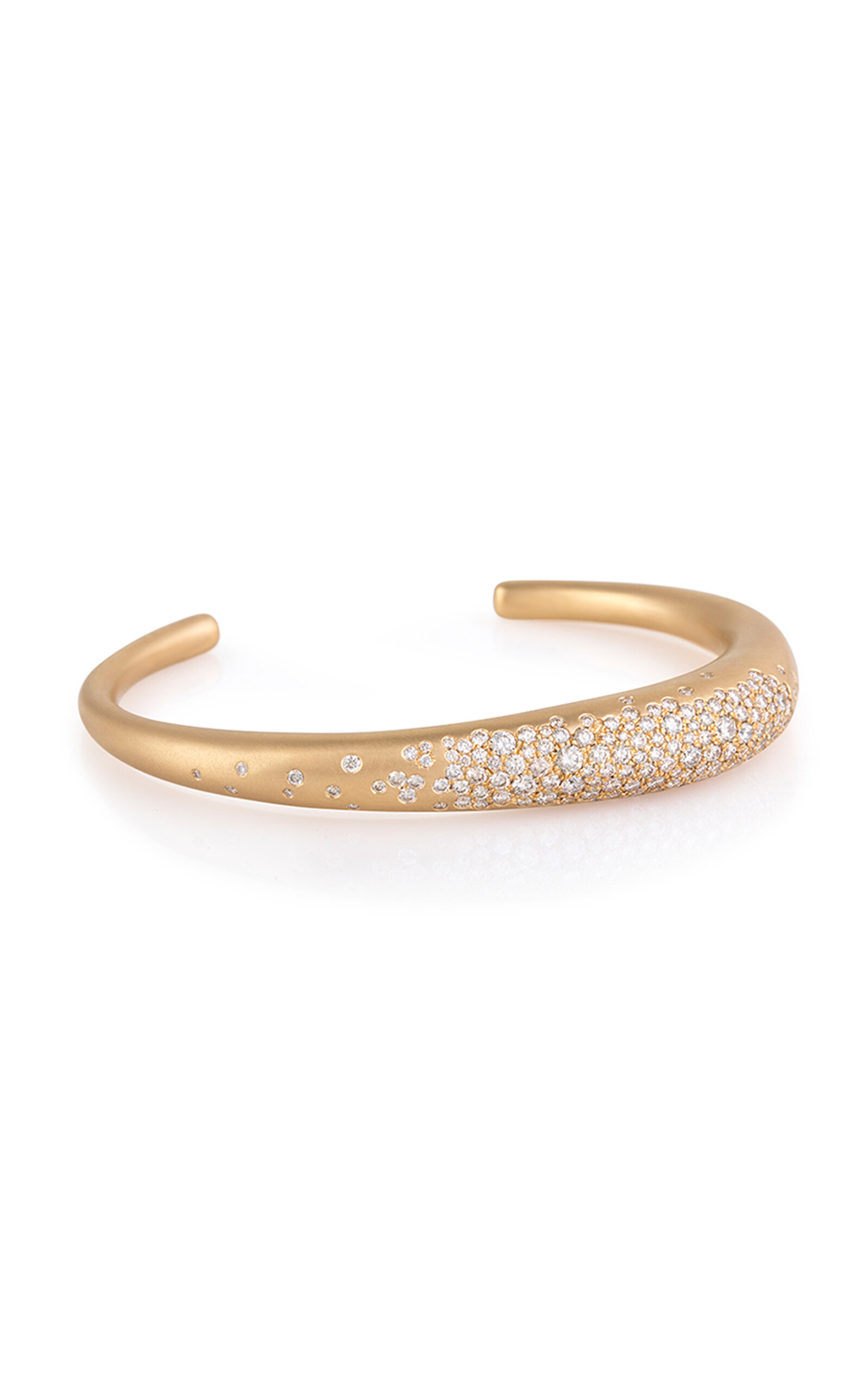 Nada Ghazal Women's 18k Yellow Gold My Muse' Urban Thick Winter Pure Cuff