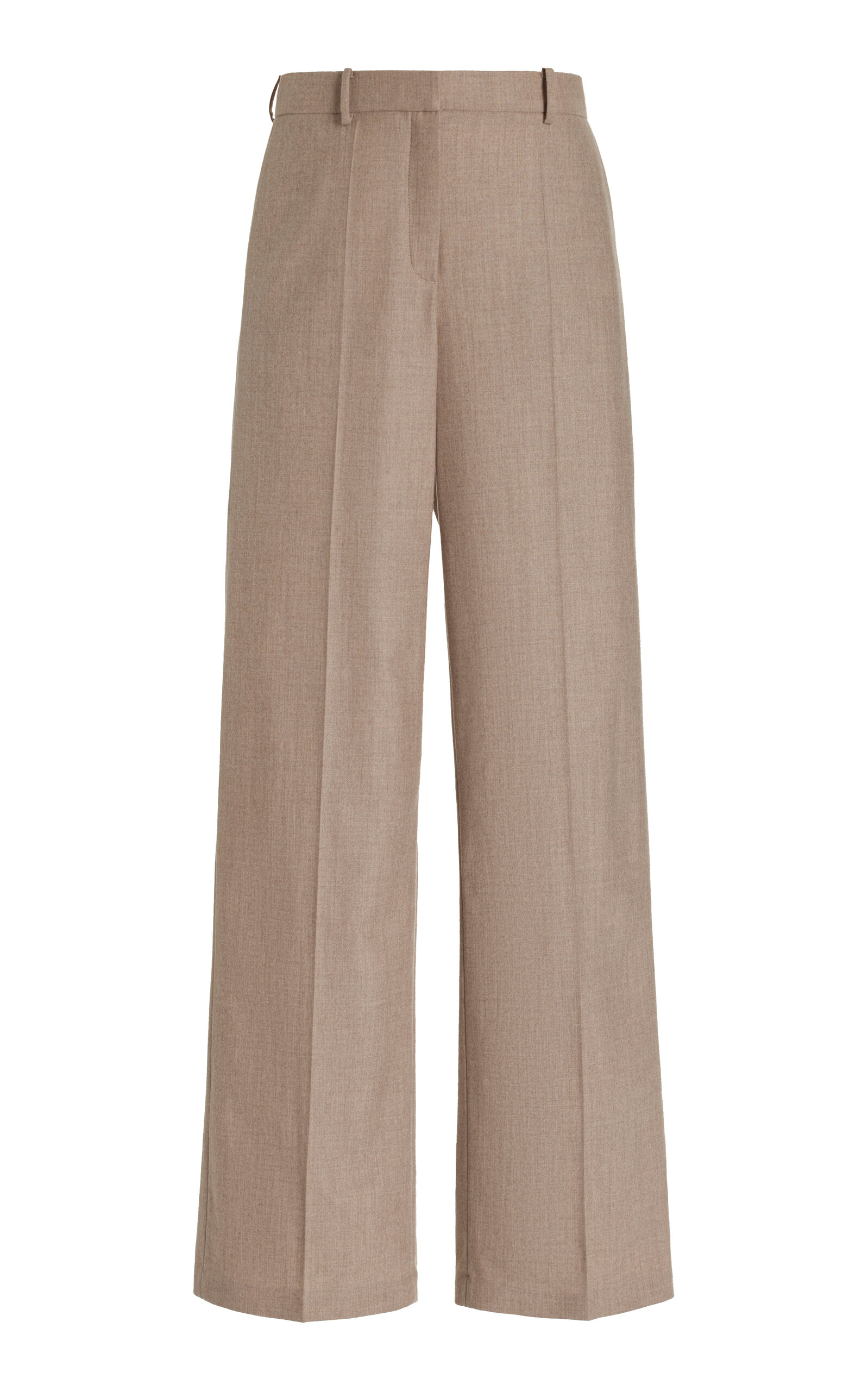 Magda Butrym Cashmere-blend Wide-leg Pants In Neutral