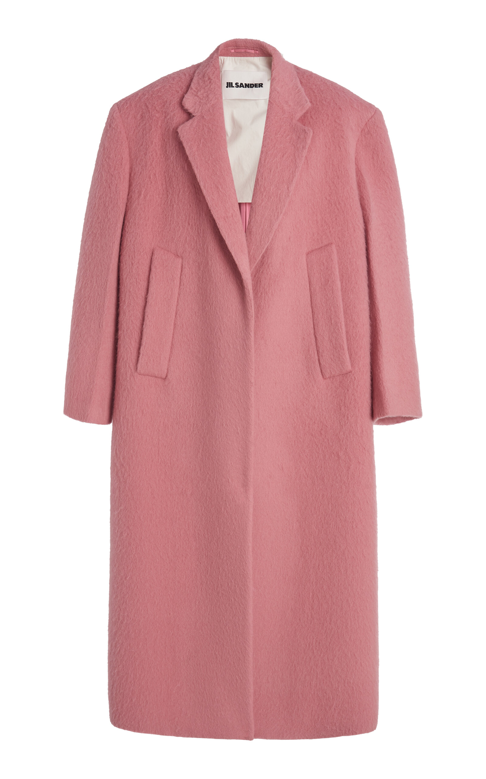 コート Jil Sander Pastel Pink Wool Coat Jil Sander Pink Tailored Coat Jil Sander
