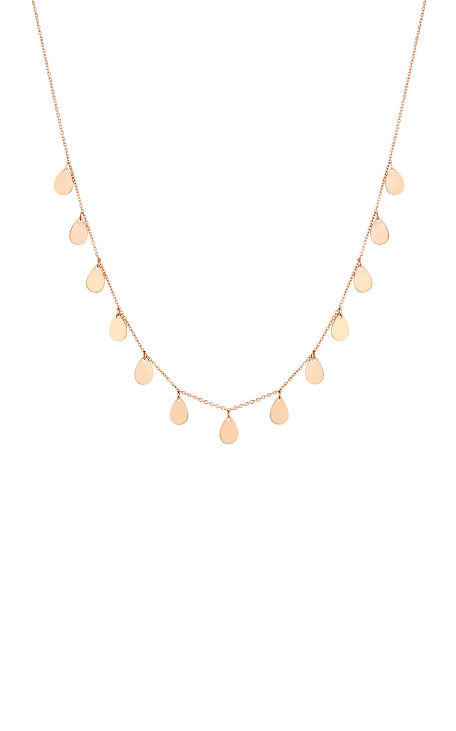 GINETTE NY TINY BLISS 18K ROSE GOLD NECKLACE