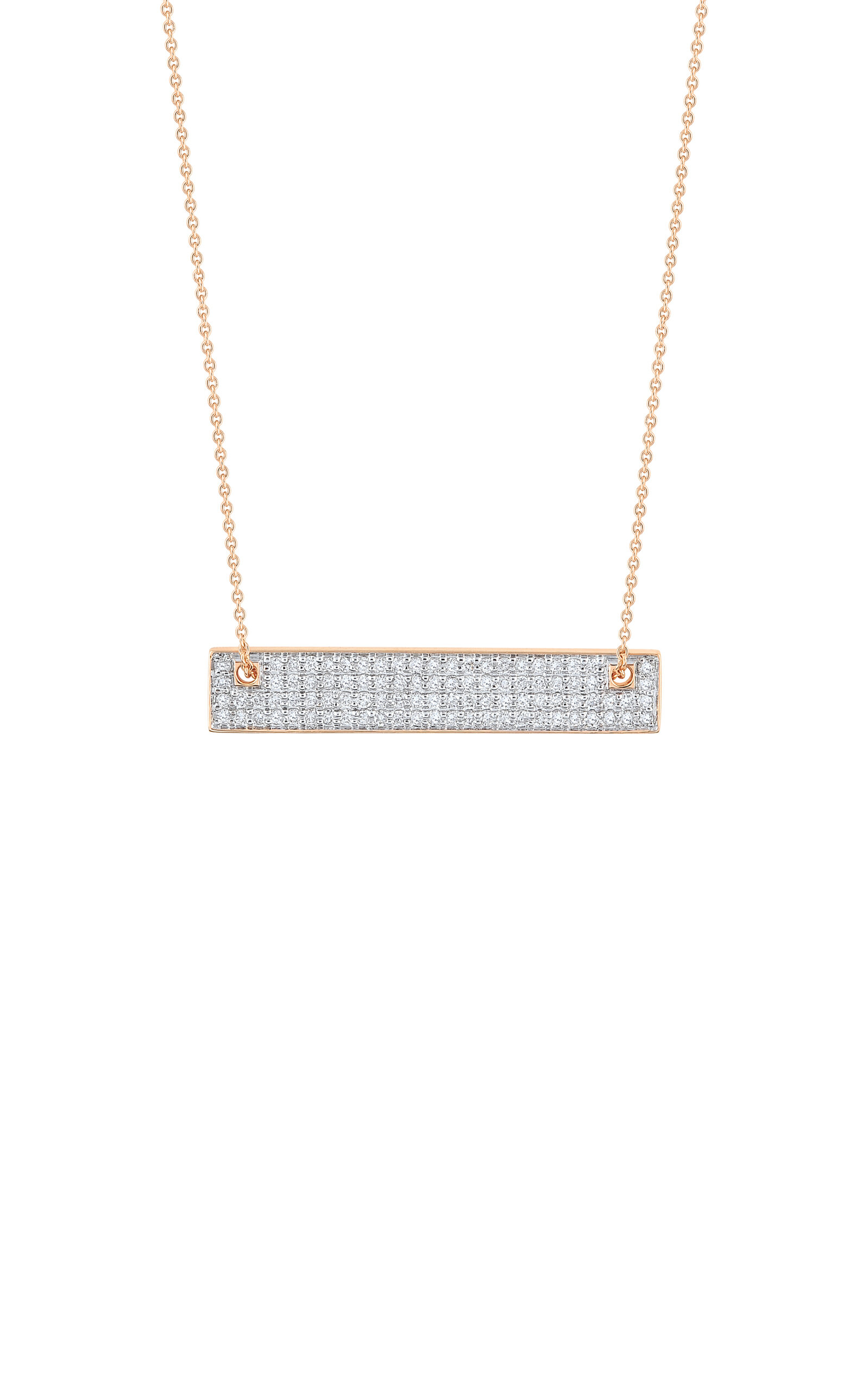 Ginette NY Women's Mini 18K Rose Gold Diamond Necklace