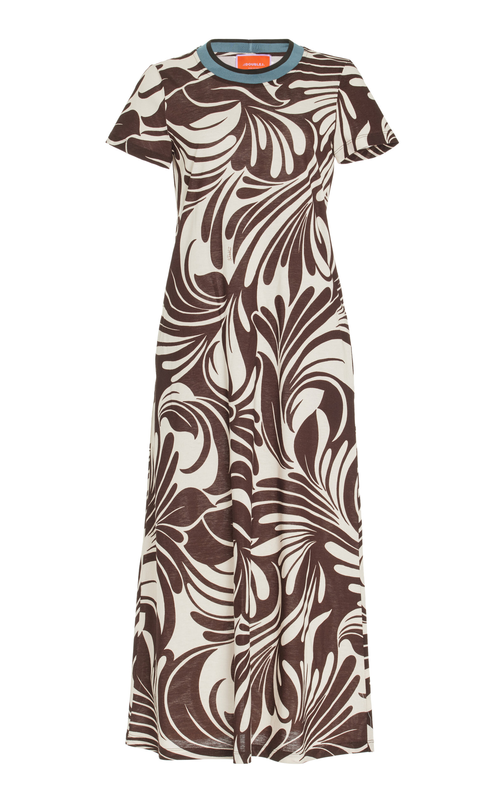 La Doublej Sporty Swing Dress In Brown