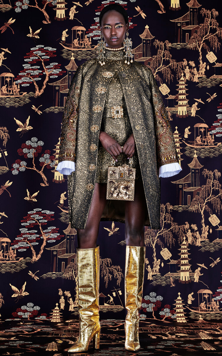 Andrew Gn Women's Embellished Metallic Coat
