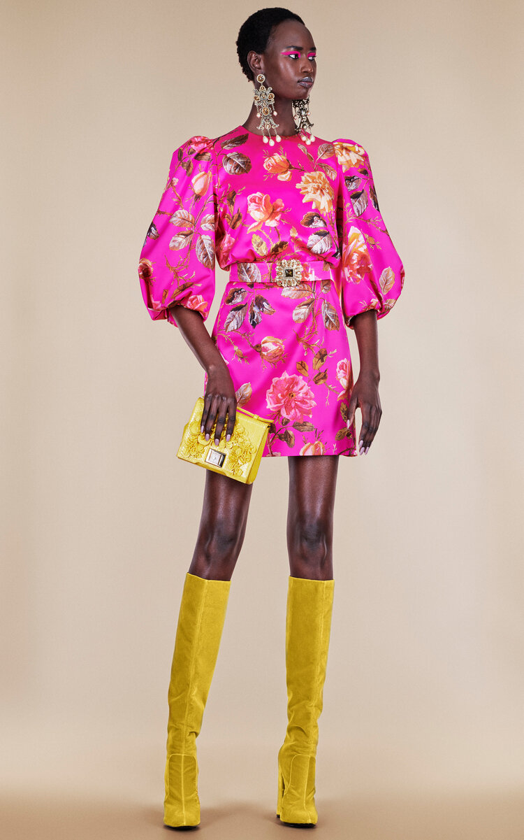 Andrew Gn Women's Floral Silk Mini Dress