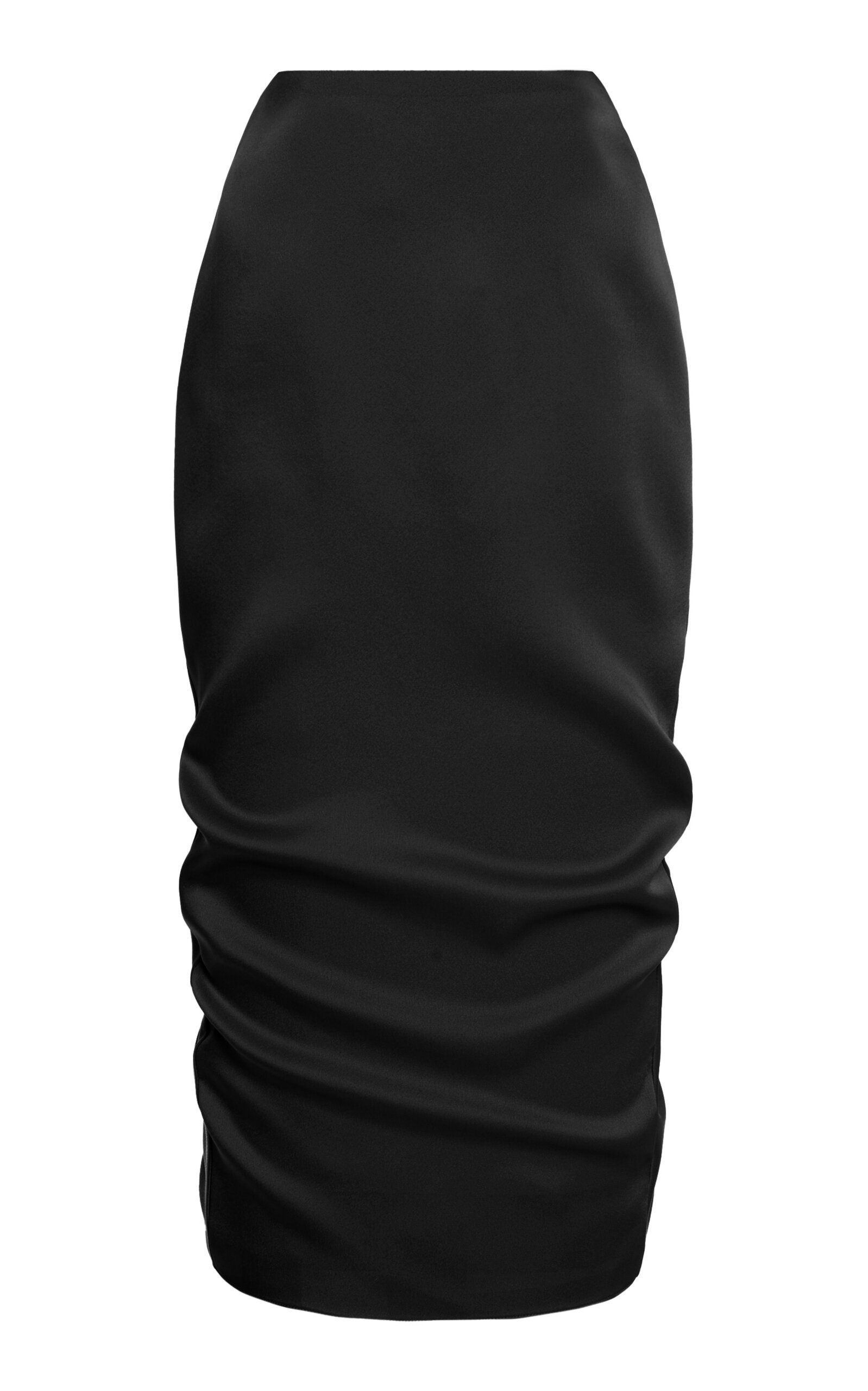 Del Core Women's Drawstring Satin Midi Skirt
