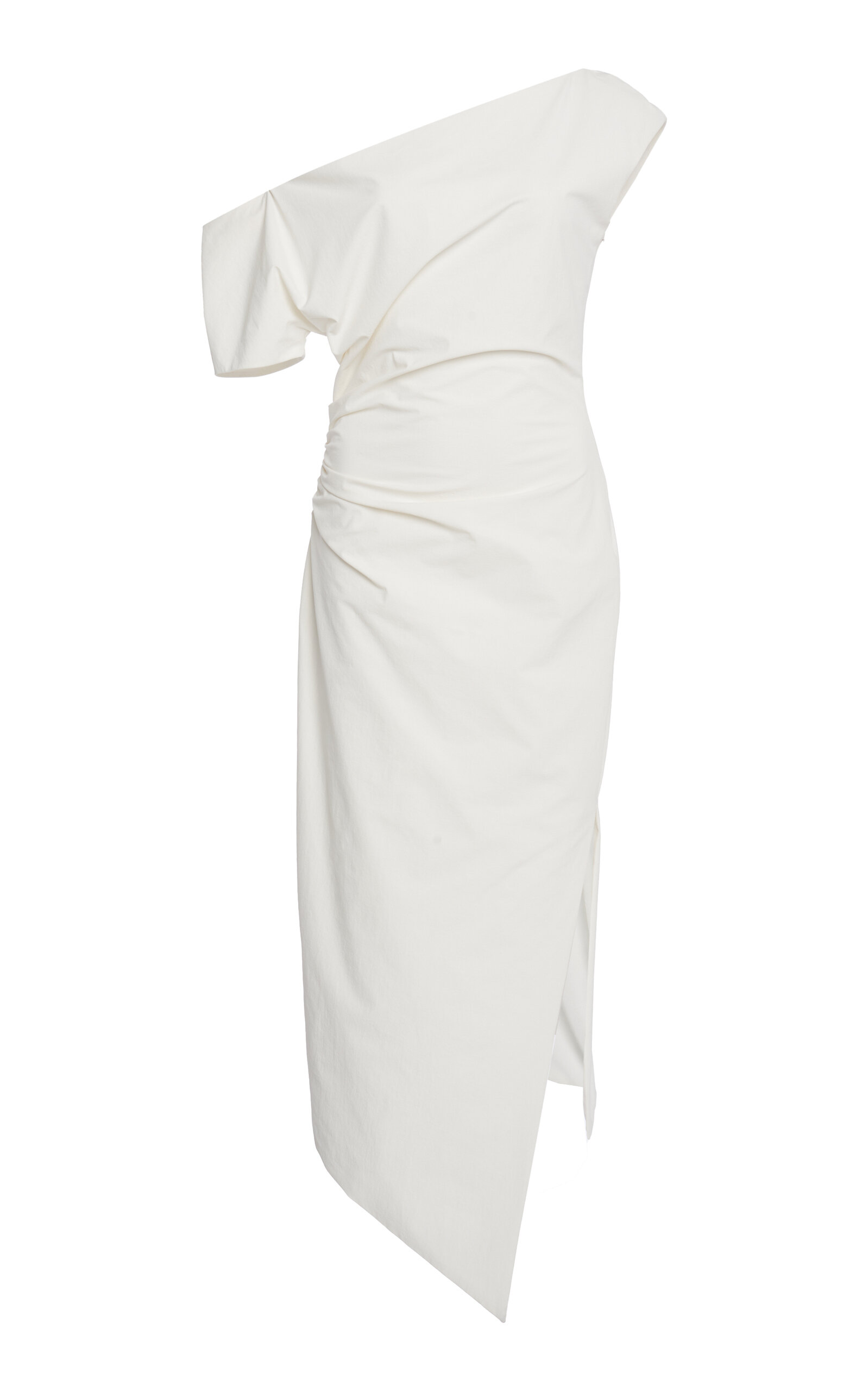 Del Core Women's Cold Shoulder Draped Midi Dress
