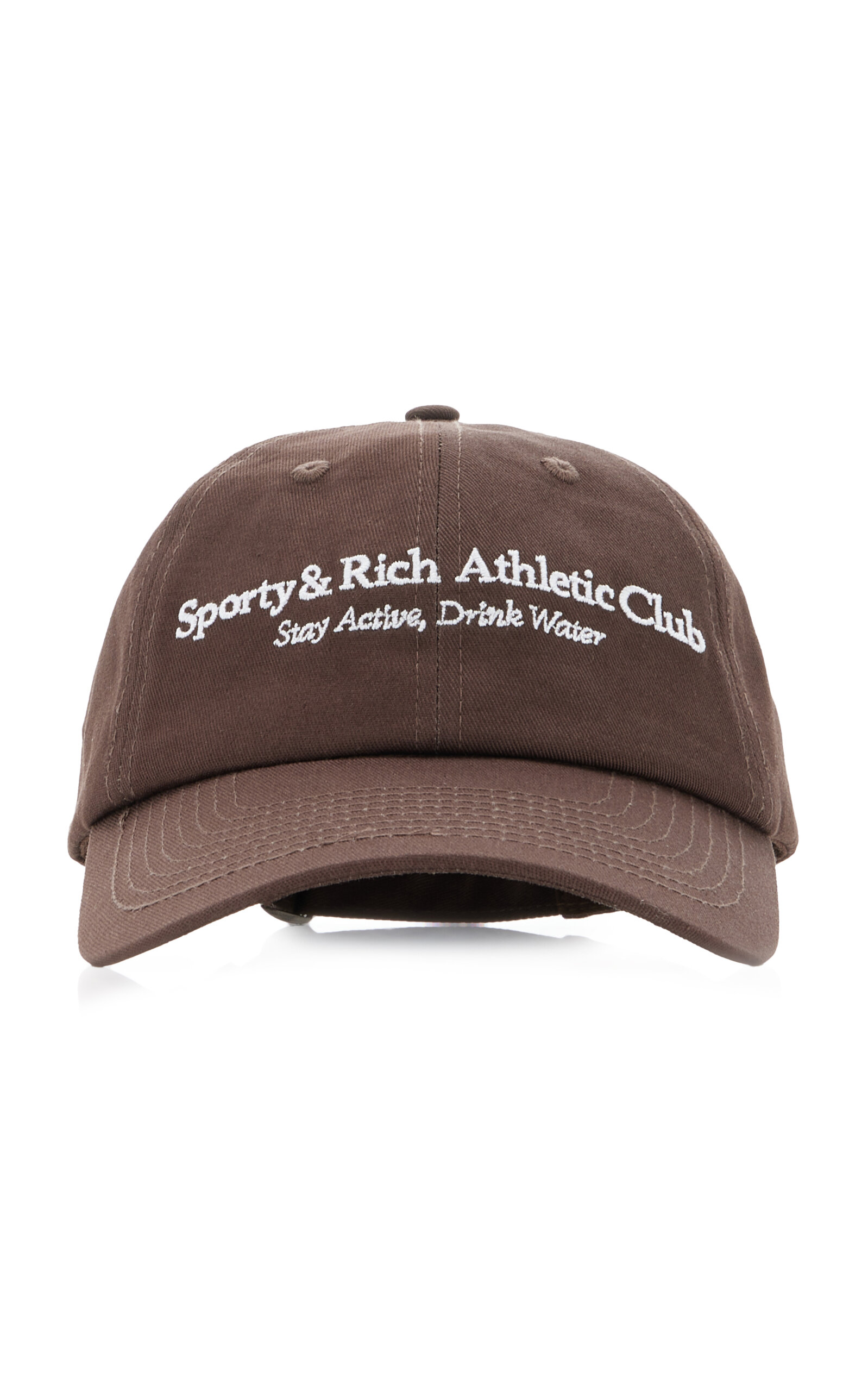 Shop Sporty And Rich Athletic Club Cotton Baseball Cap In Brown