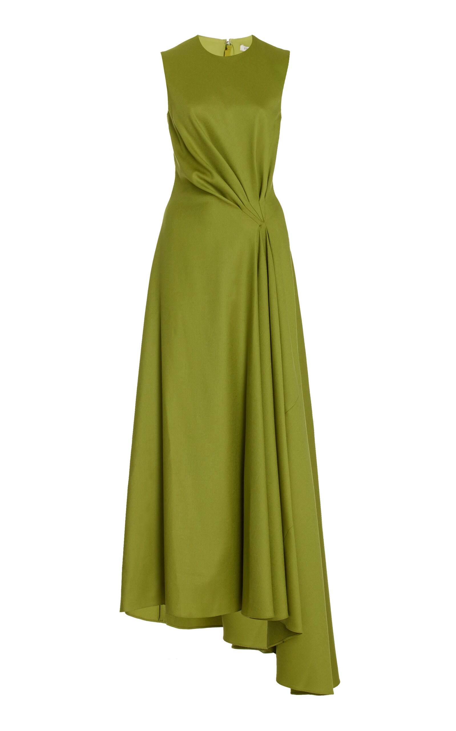 Emilia Wickstead Neha Wool Maxi Dress In Lime Green | ModeSens Emilia Wickstead Neha Wool Maxi Dress In Lime Green | ModeSens
