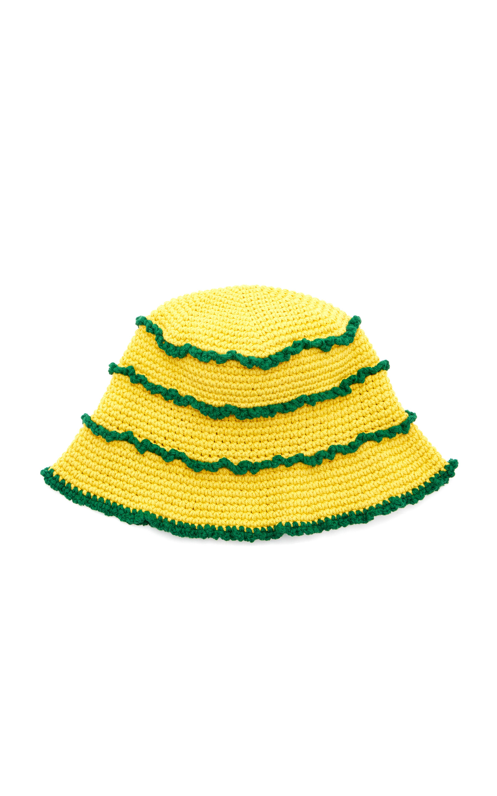 Memorial Day Exclusive Ruffled Cotton Bucket Hat In Yellow