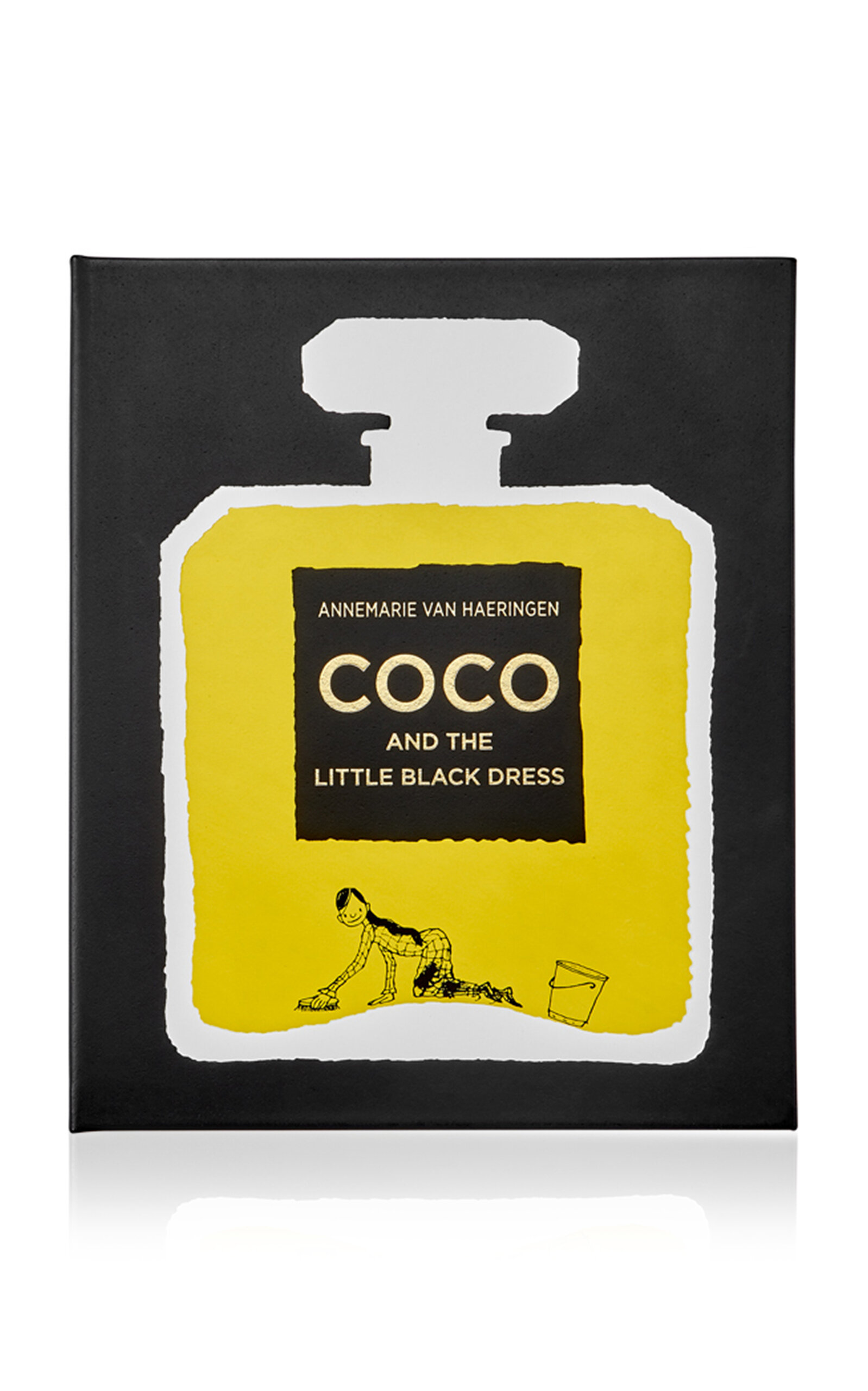 Graphic Image Coco and The Little Black Dress Leather Hardcover Book - Black