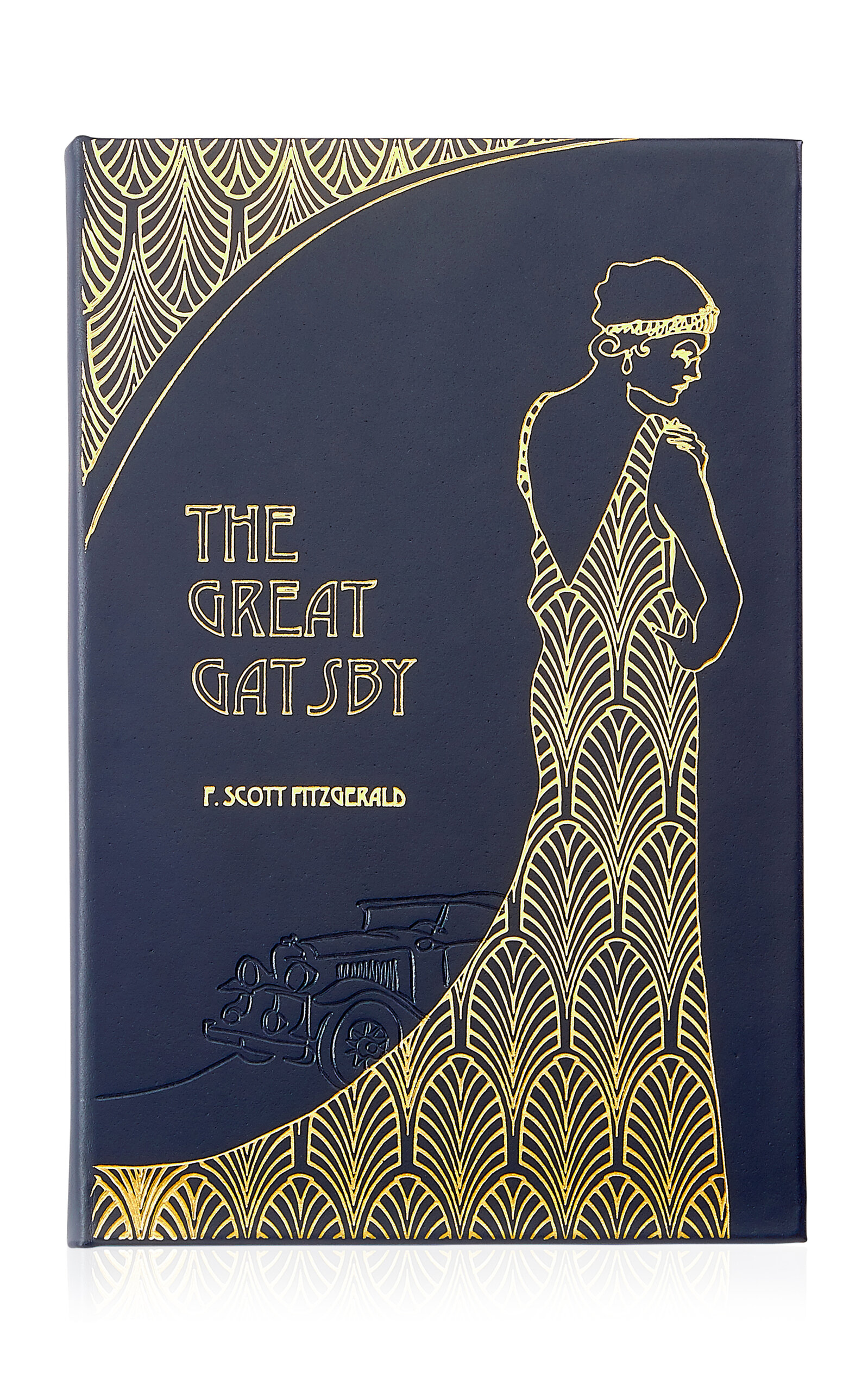 Graphic Image The Great Gatsby Leather Hardcover Book - Blue
