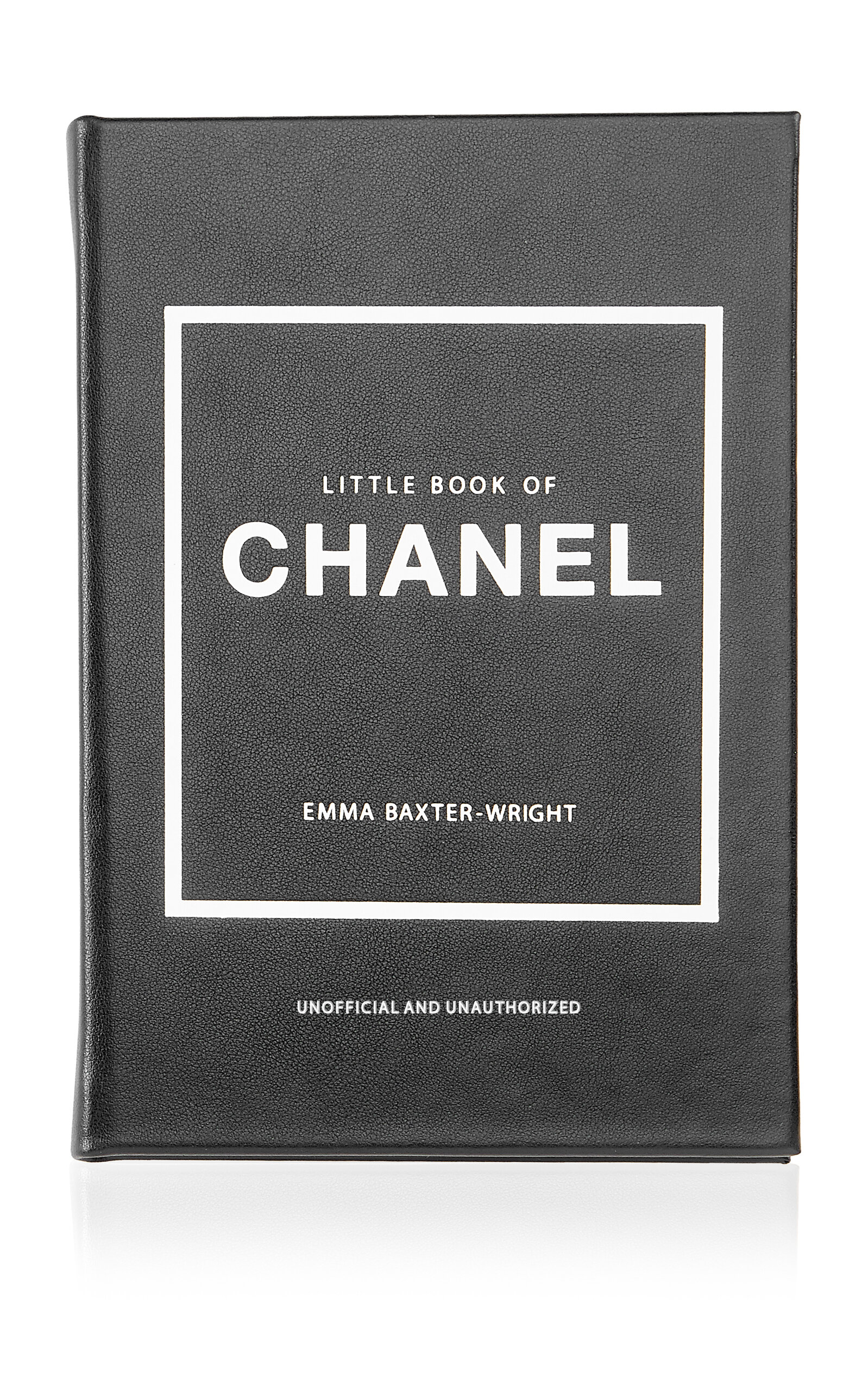 Graphic Image Little Book Of Chanel Leather Hardcover Book - Black