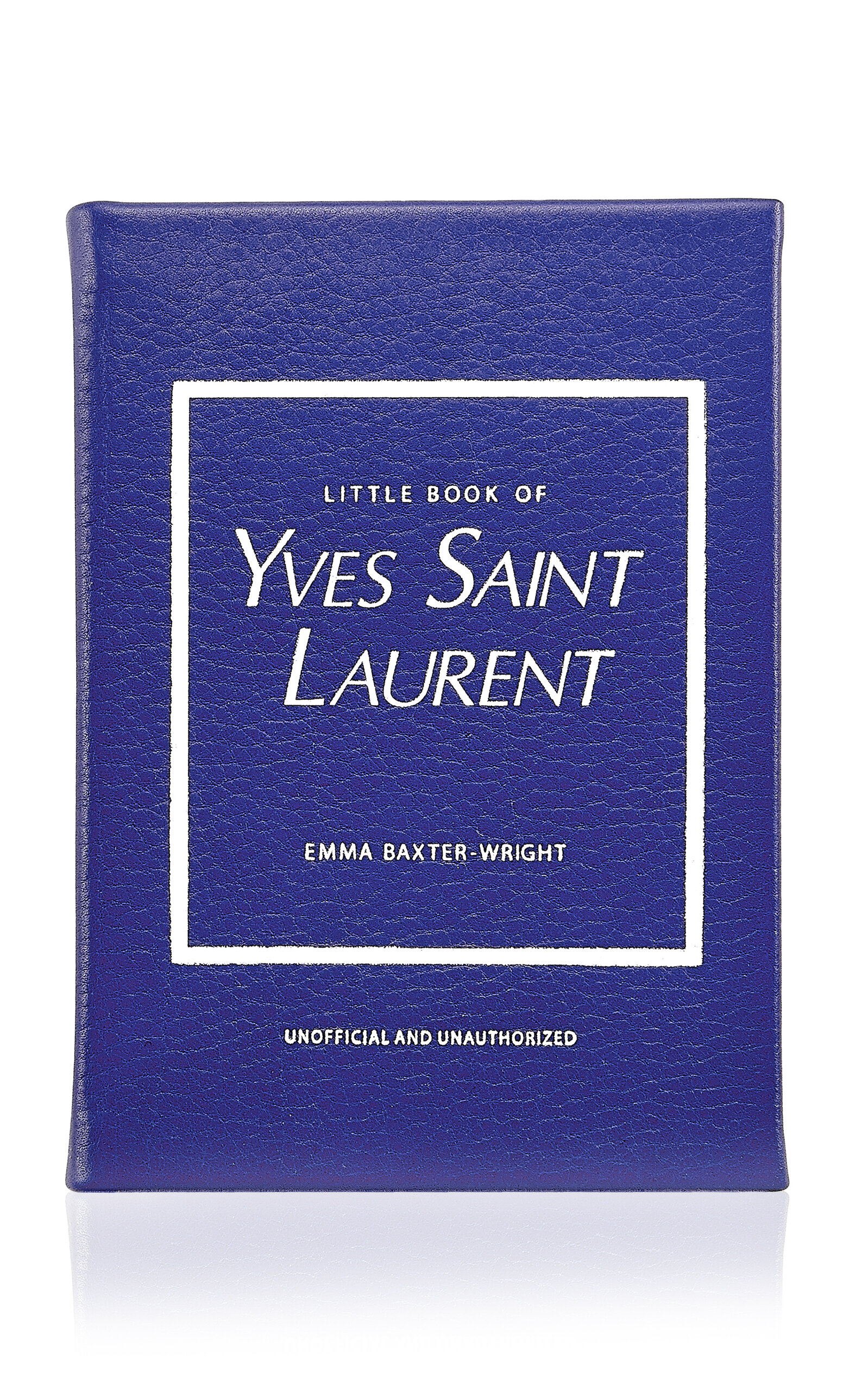 Graphic Image Little Book of YSL Leather Hardcover Book - Blue