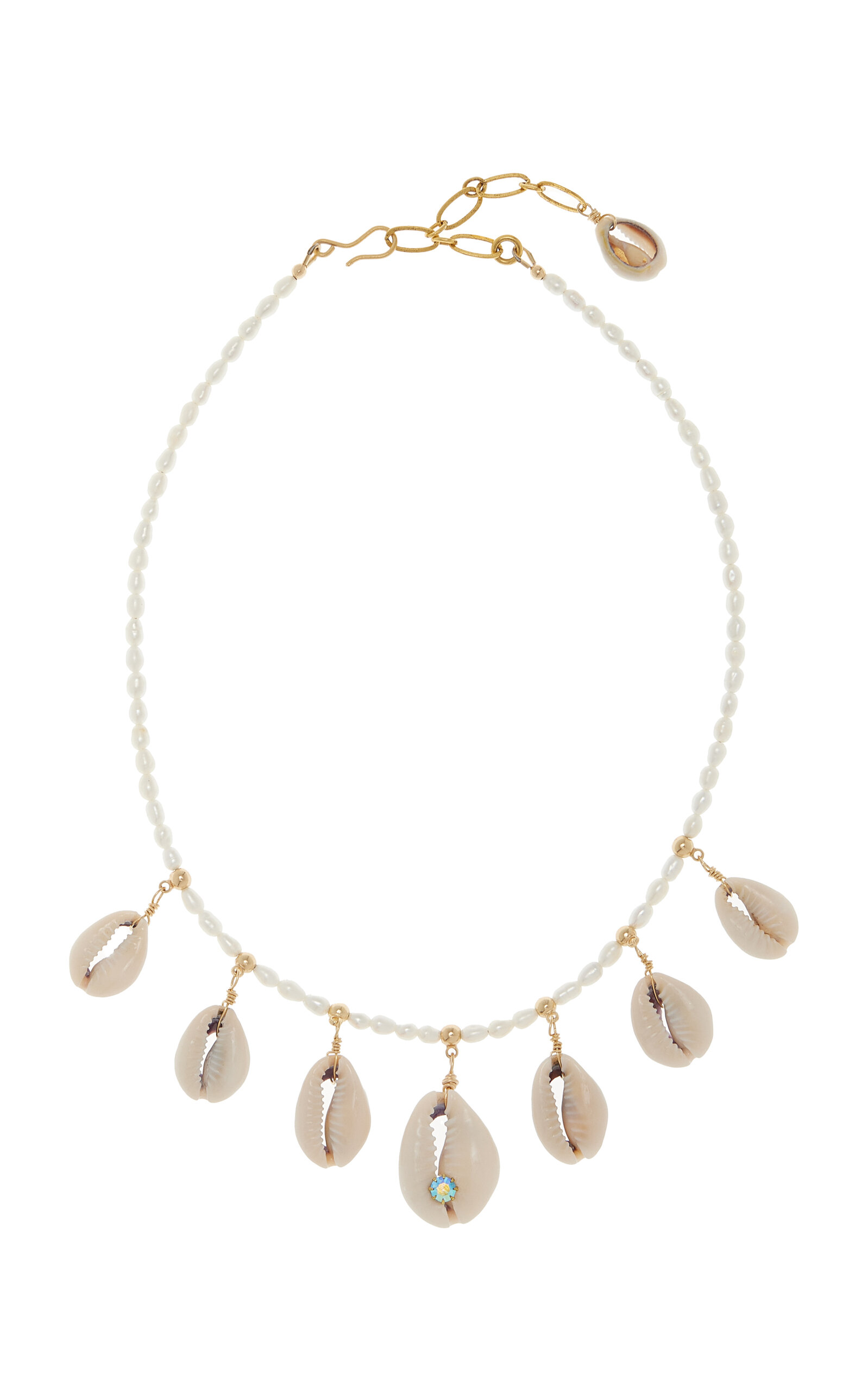 Brinker & Eliza Women's Miacomet Beaded Shell Necklace