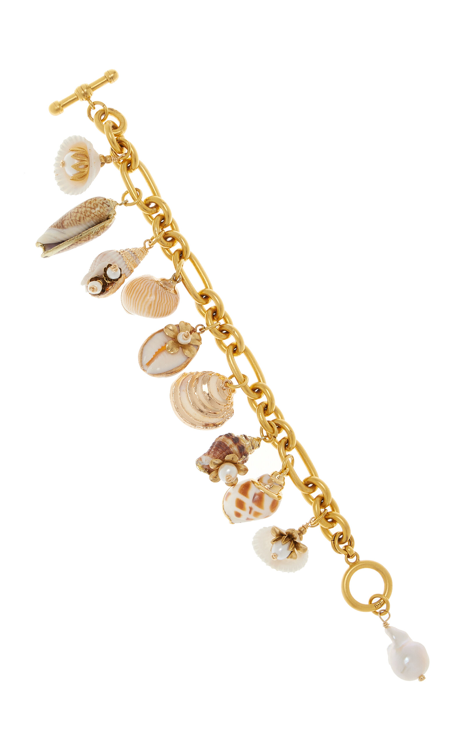 Brinker & Eliza Women's Treasure Trove 24K Gold-Plated Shell Bracelet