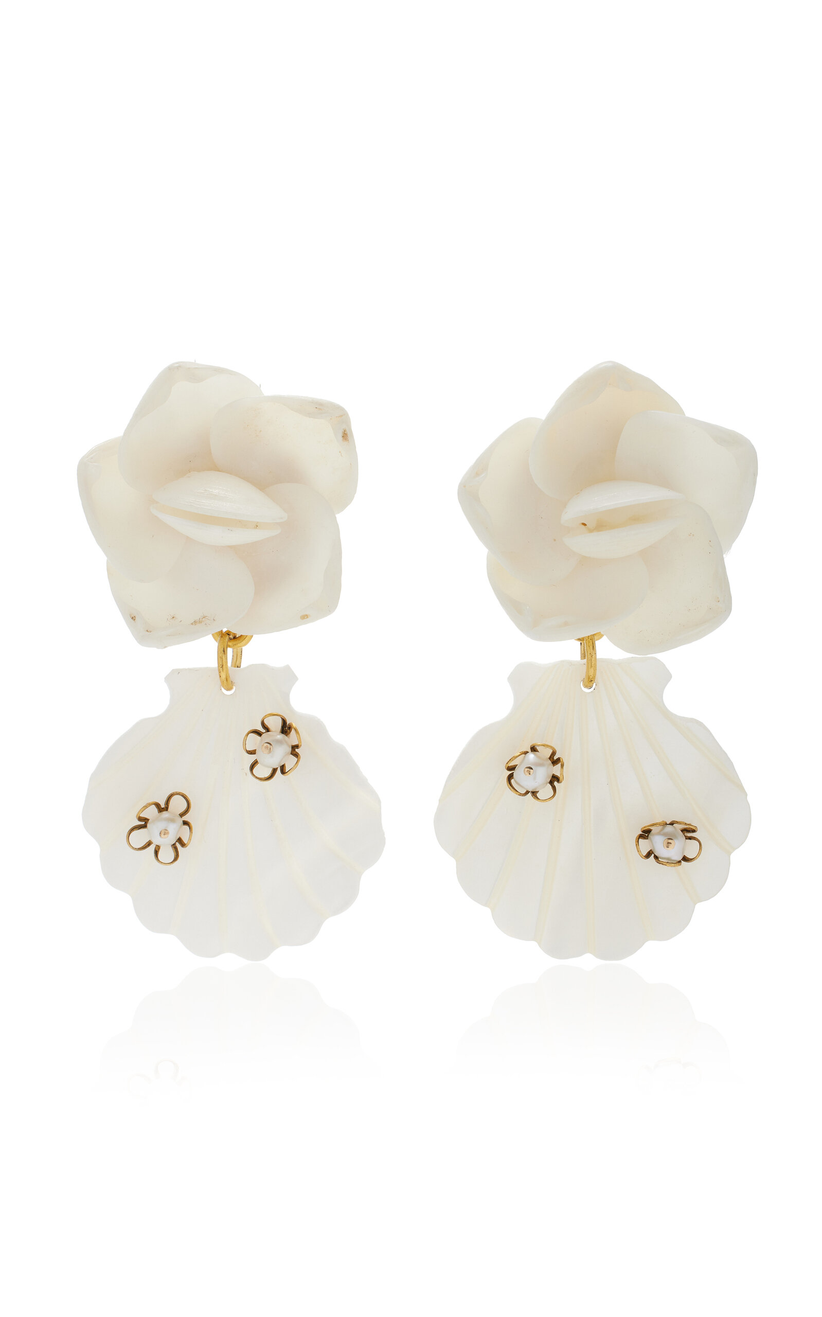 Brinker & Eliza Women's Skye Shell Earrings