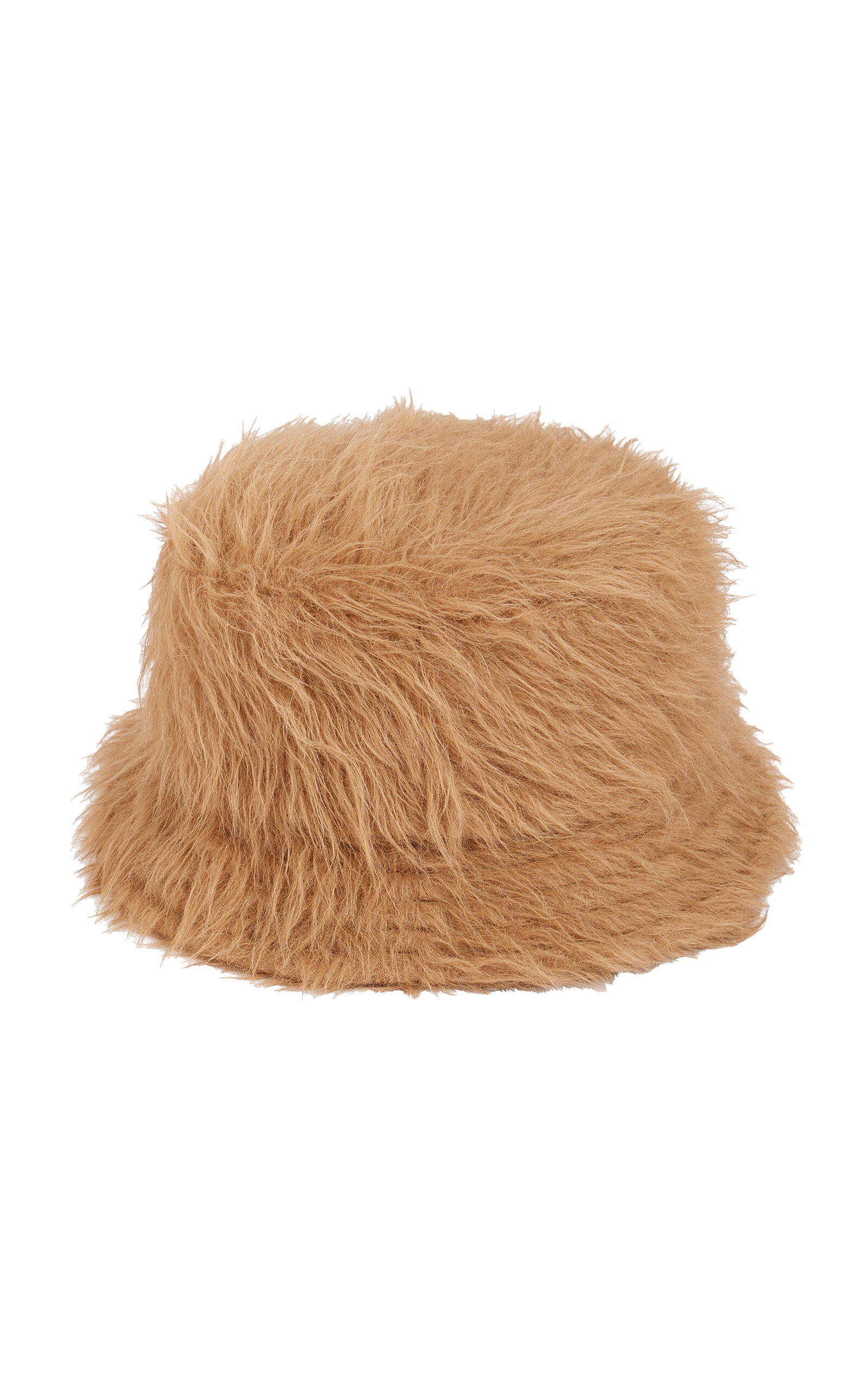 Rabanne Furry Bucket Hat In Neutral