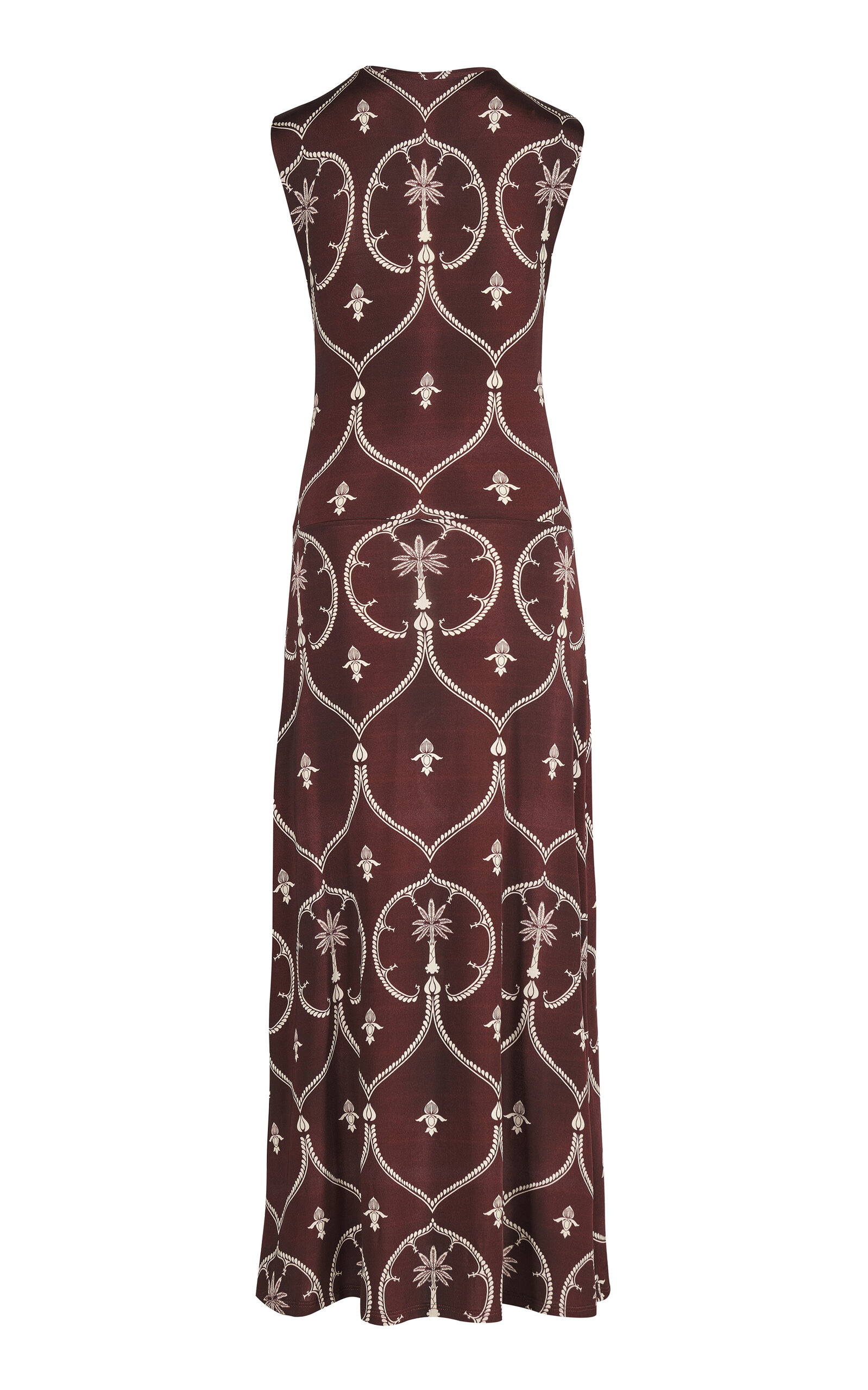 Shop Johanna Ortiz Gypsy Heart Silk Midi Dress In Multi