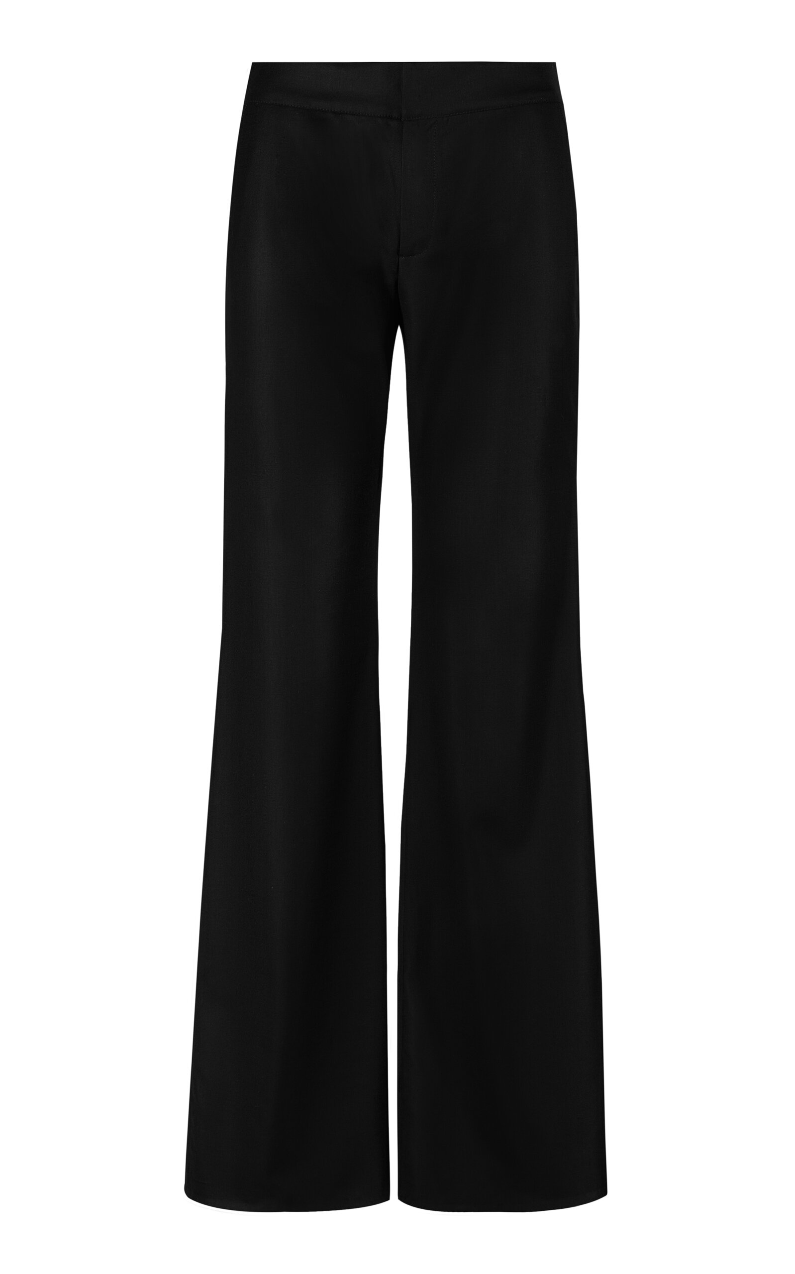 Johanna Ortiz La Valiente Stretch Cotton Wide-leg Pants In Black