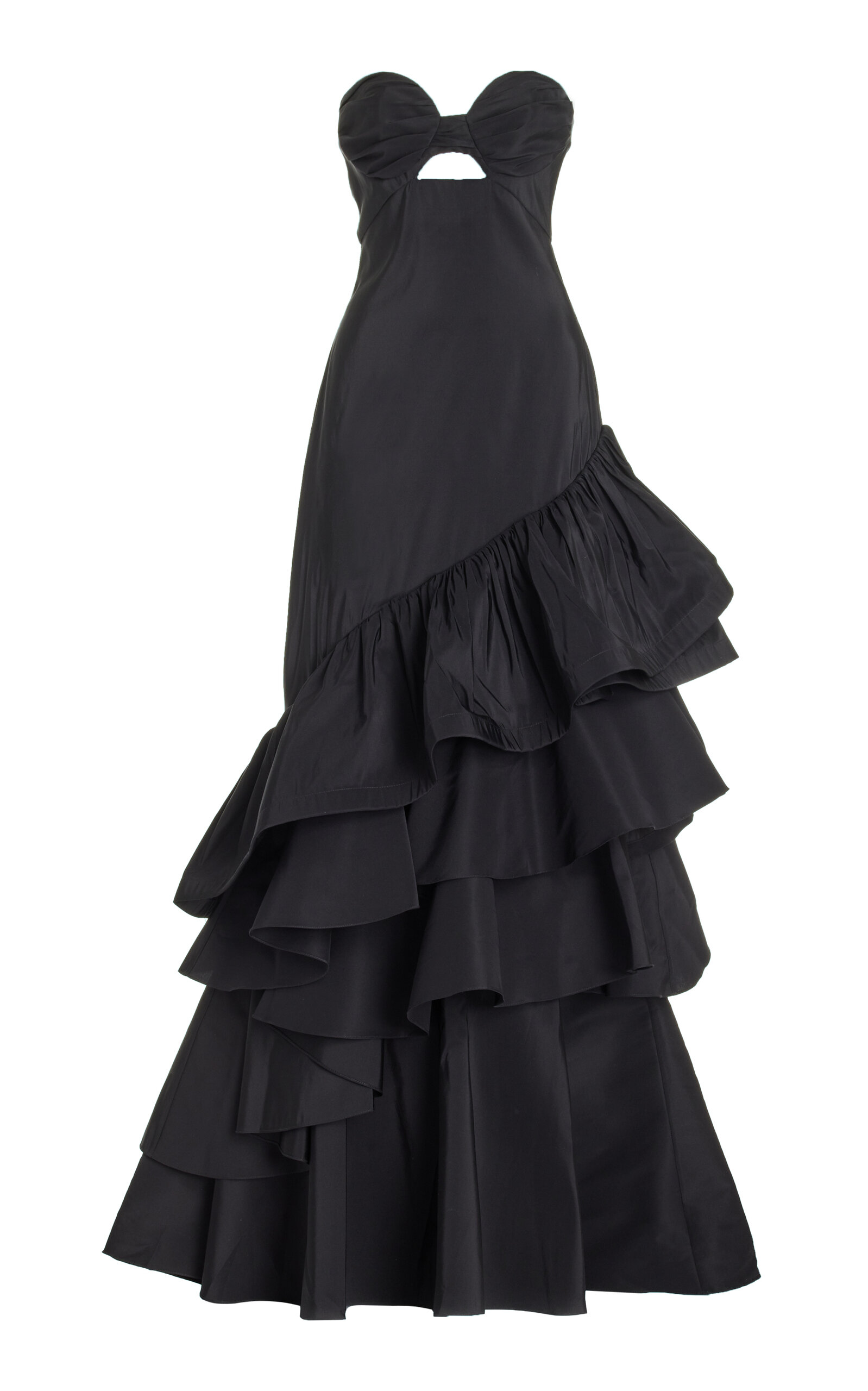 Johanna Ortiz - The Art Of Life Tiered Maxi Dress - Black - US 6 - Moda Operandi