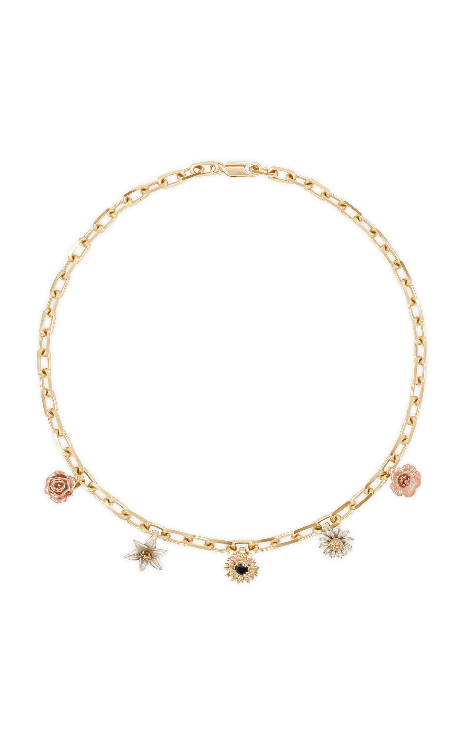 Bernard James Women's Maxi Flora 14K Yellow Gold Charm Necklace