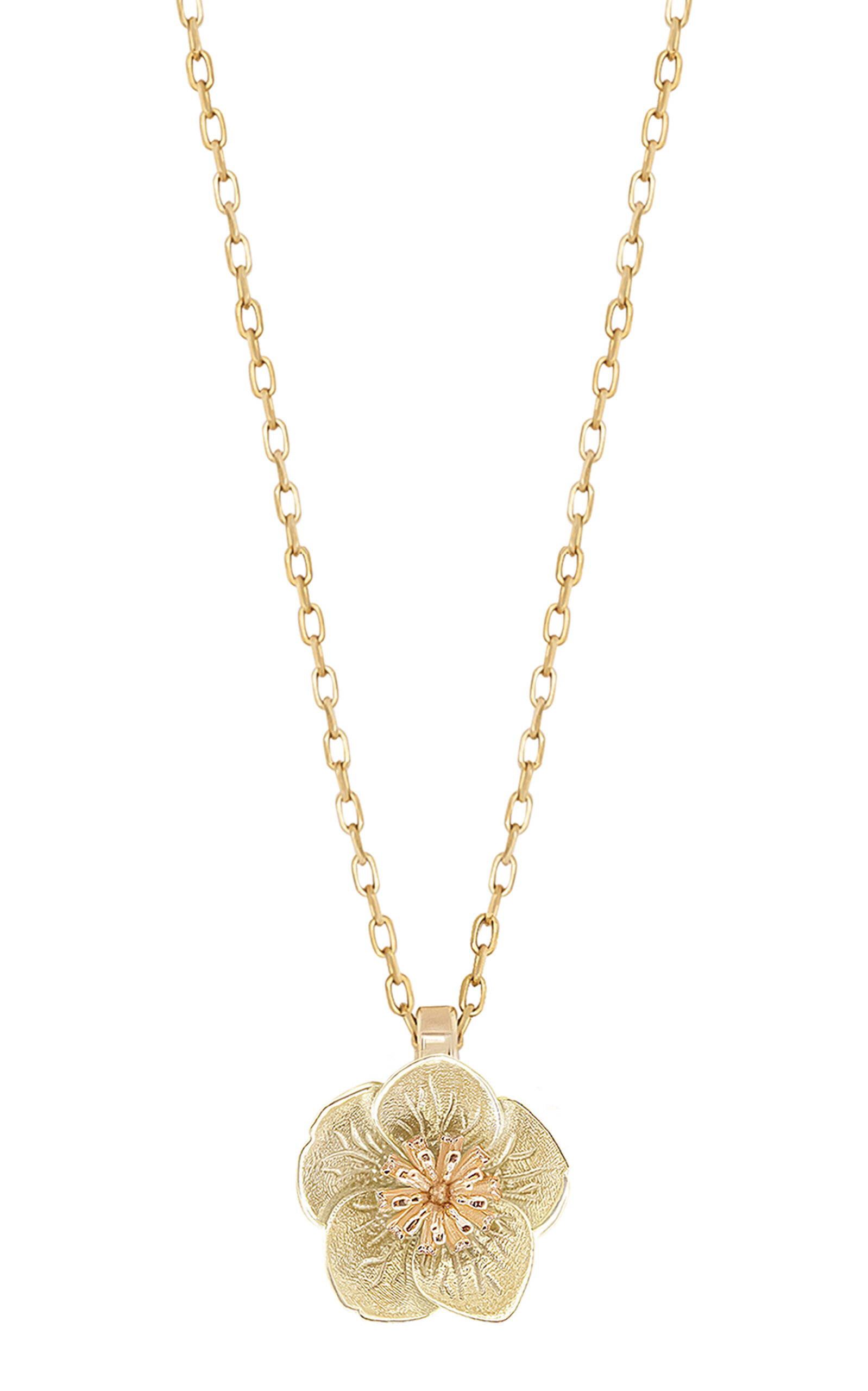 Bernard James Women's Flora Maxi 14K Yellow and Green Gold Necklace