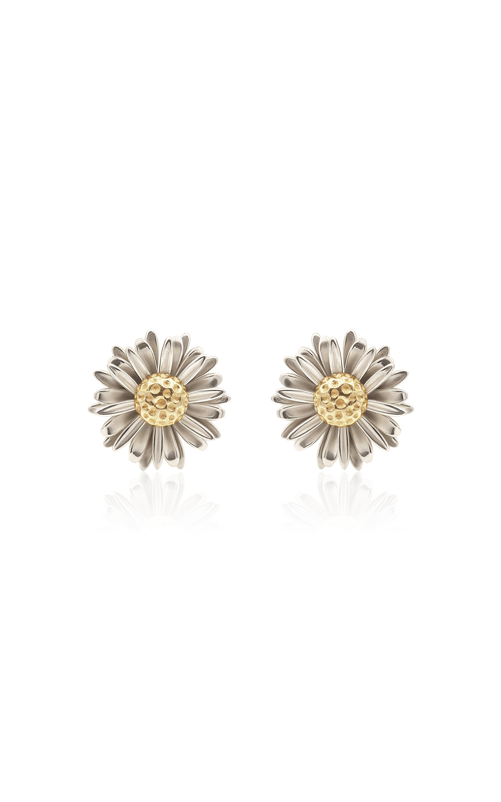 Bernard James Women's Flora Maxi 14k Yellow and White Gold Earrings