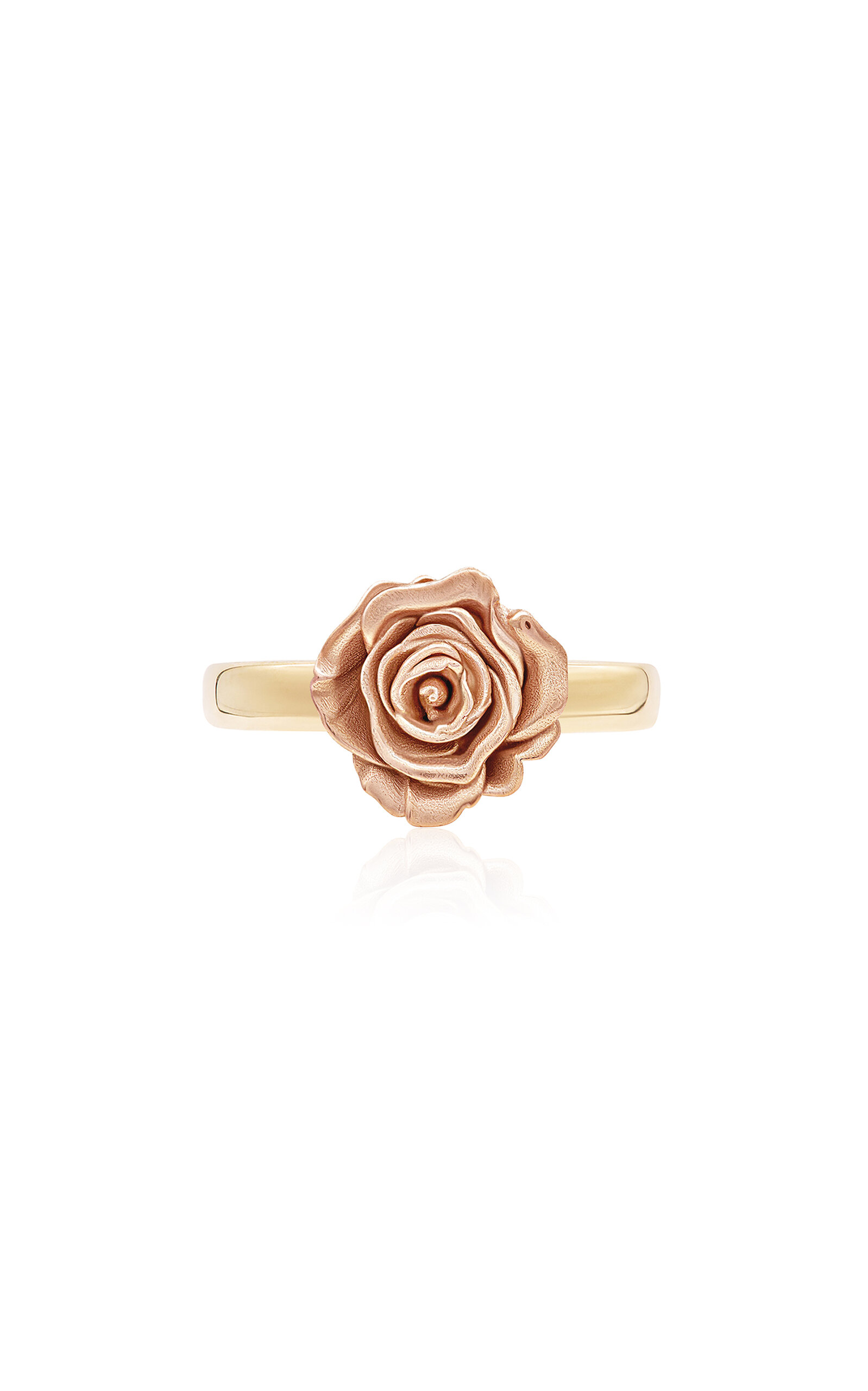 Bernard James Flora Maxi 14k Rose Gold Ring In Pink