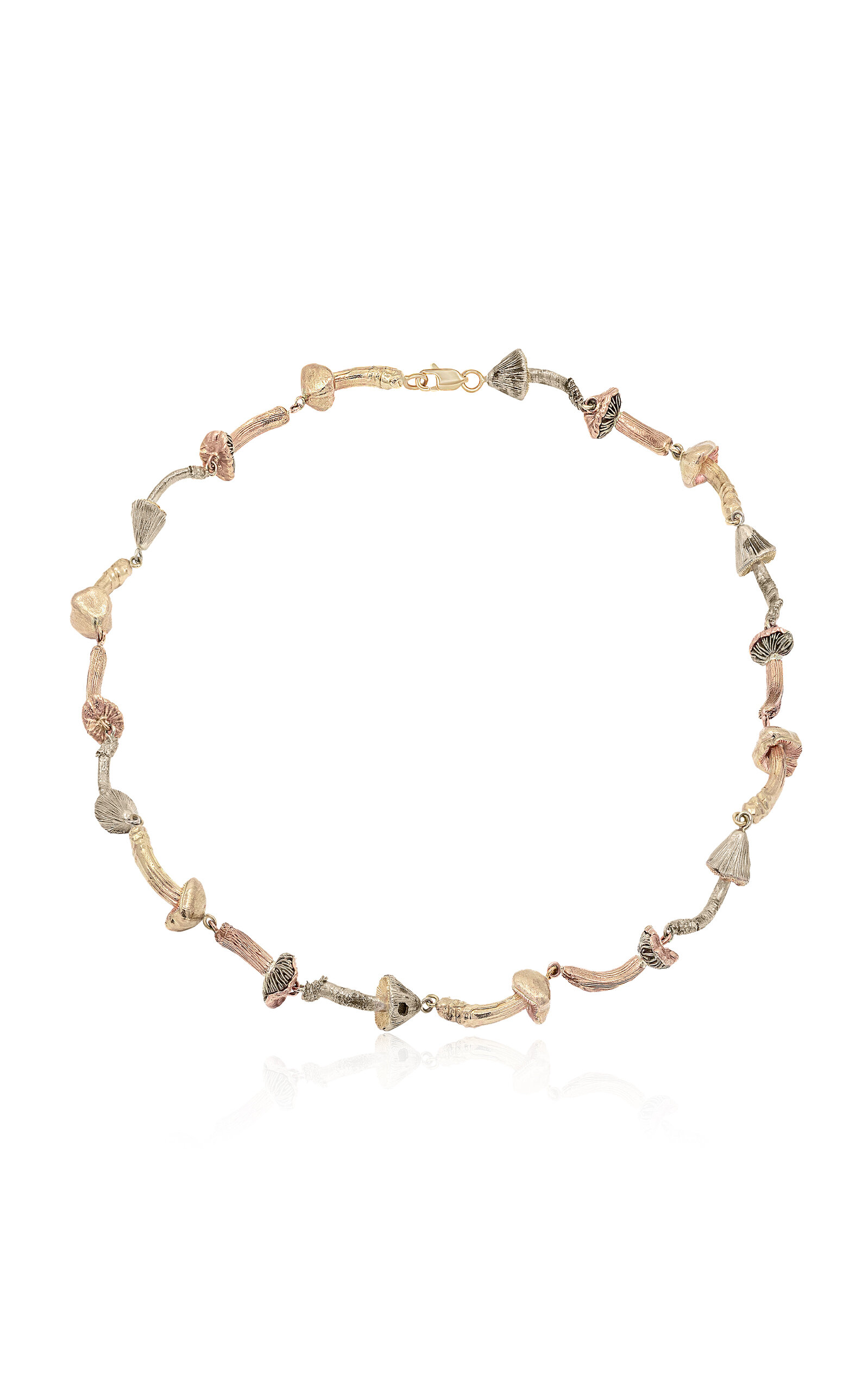 Bernard James Fungi 14k Gold Choker Necklace In Multi