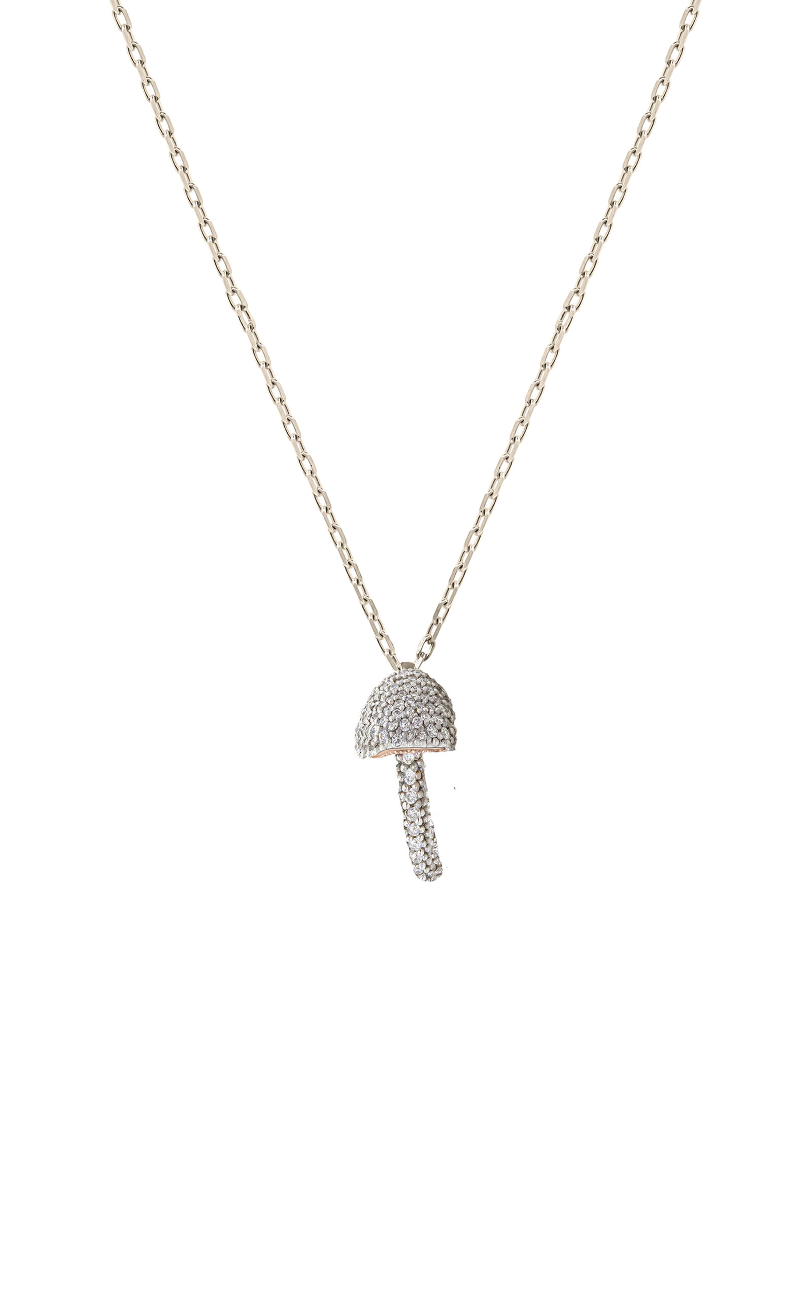 Bernard James Women's Fungi Conica 18K White and Rose Gold Diamond Necklace