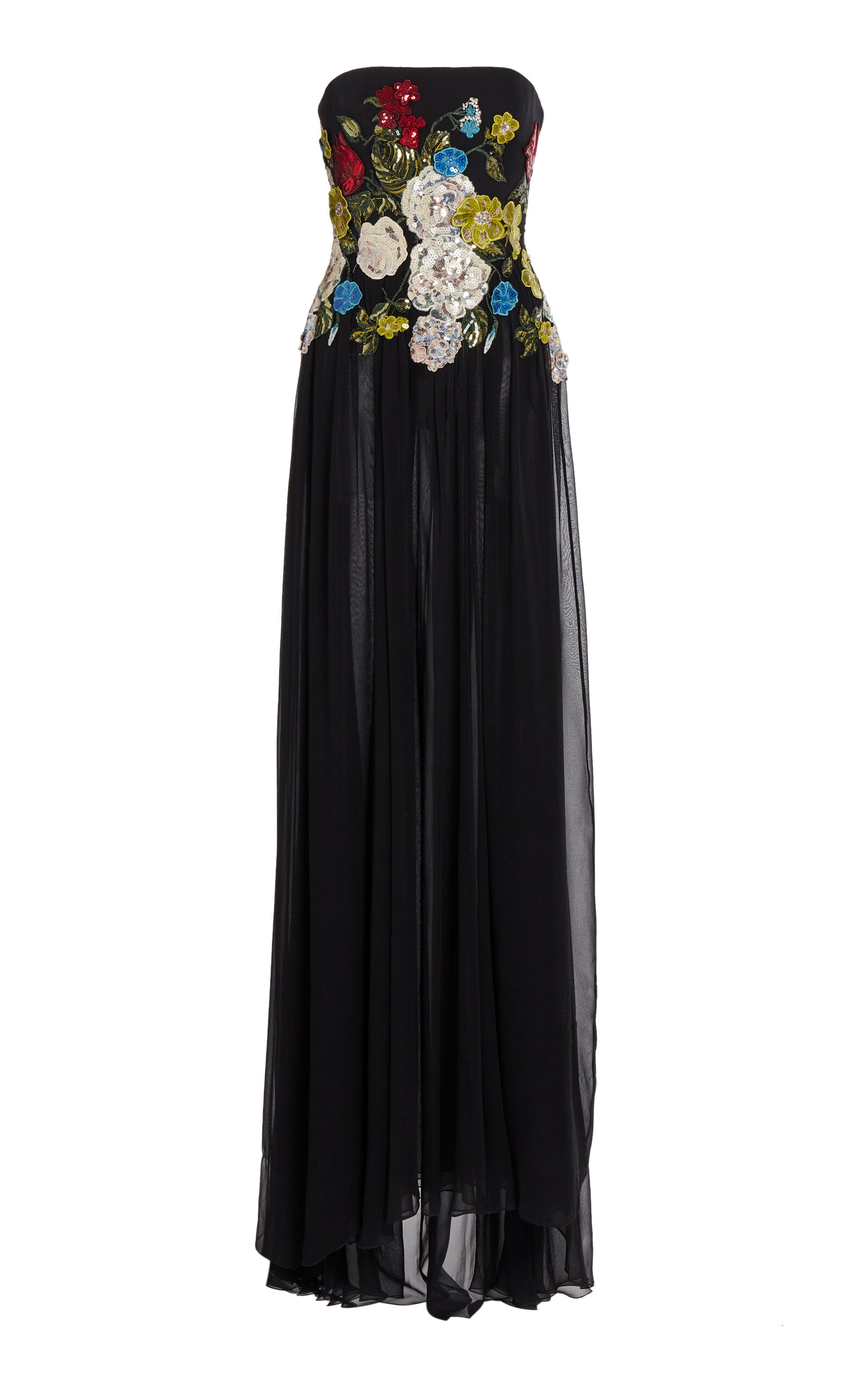 sachin and babi light blue dress Elie Saab Embroidered Half-Sleeves Dress main image 0