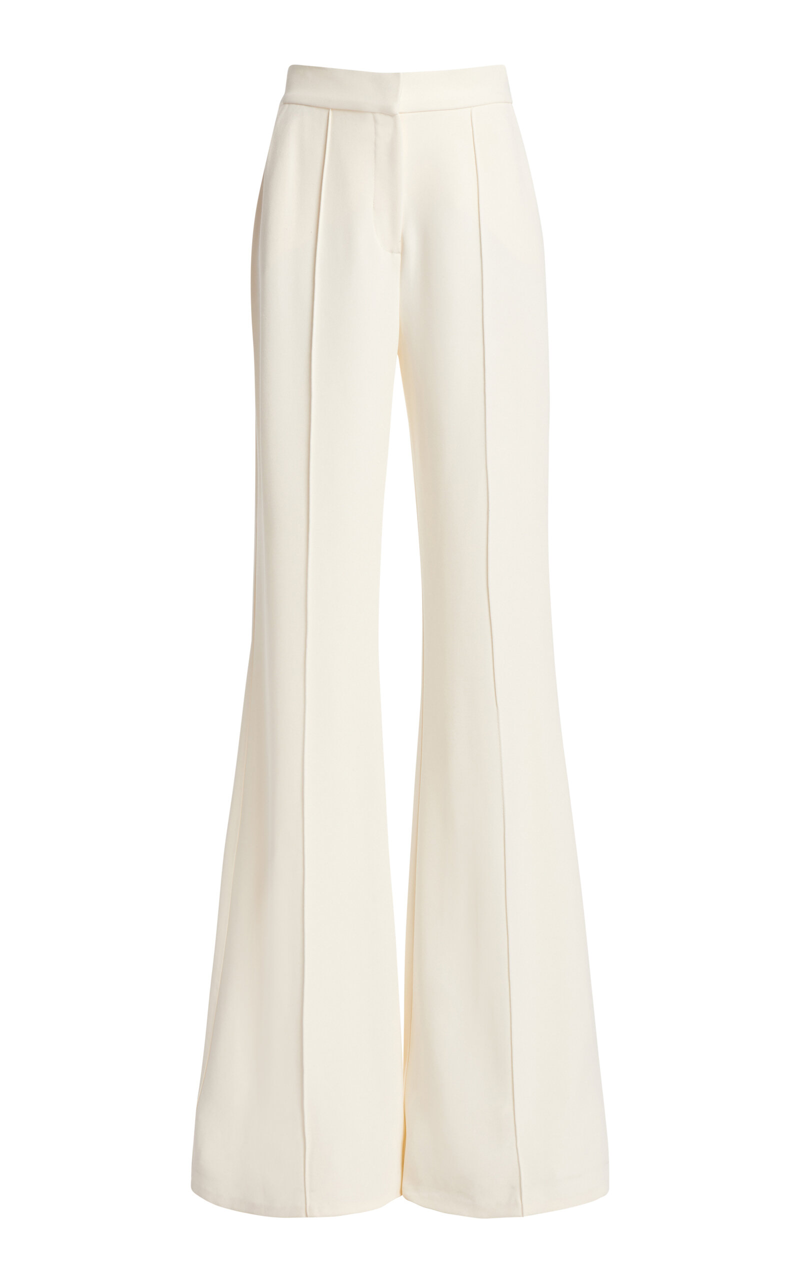 Elie Saab Crepe Wide-leg Pants In White