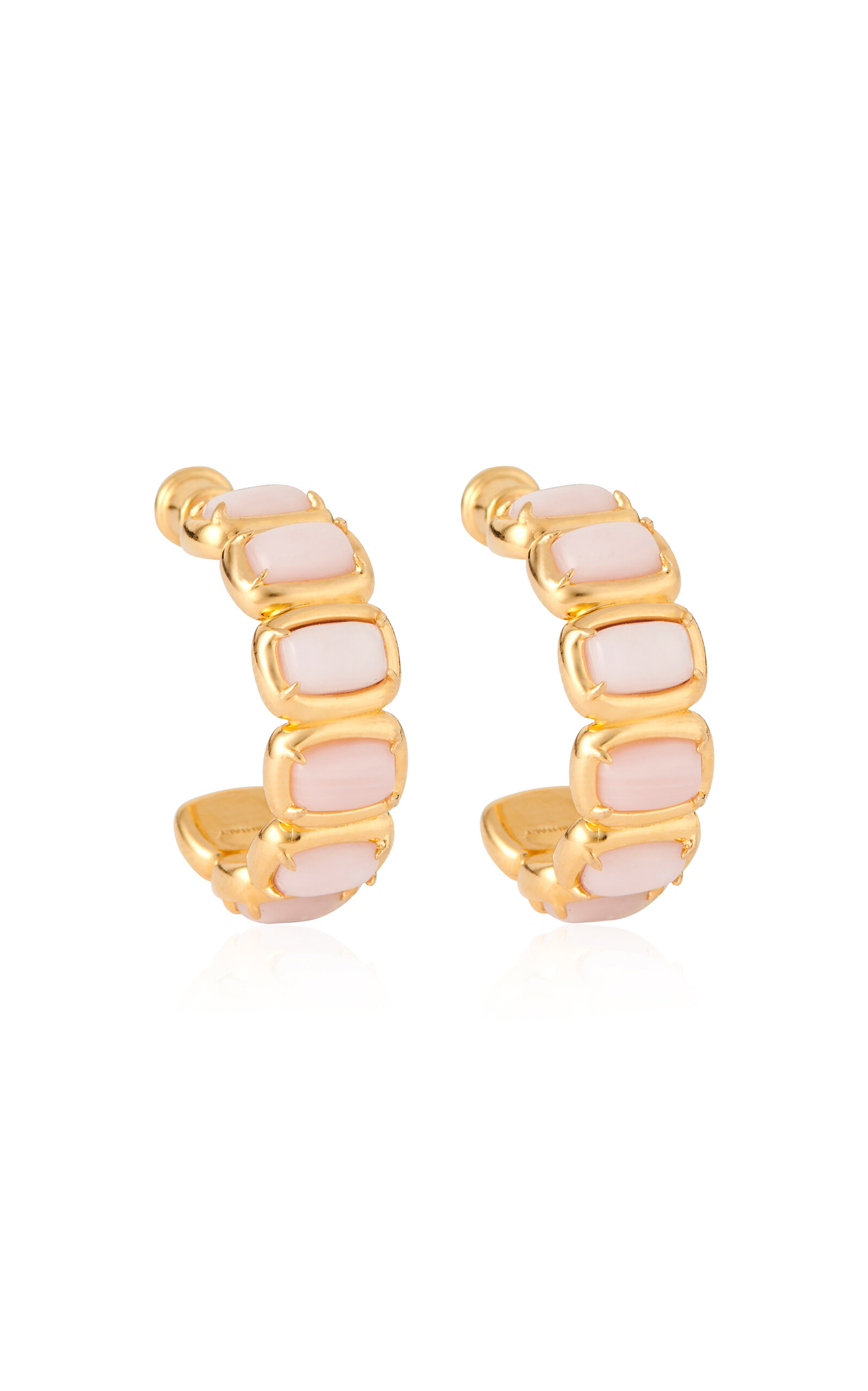IVI Women's Small Toy 18k Gold-Plated Pink Opal Earrings