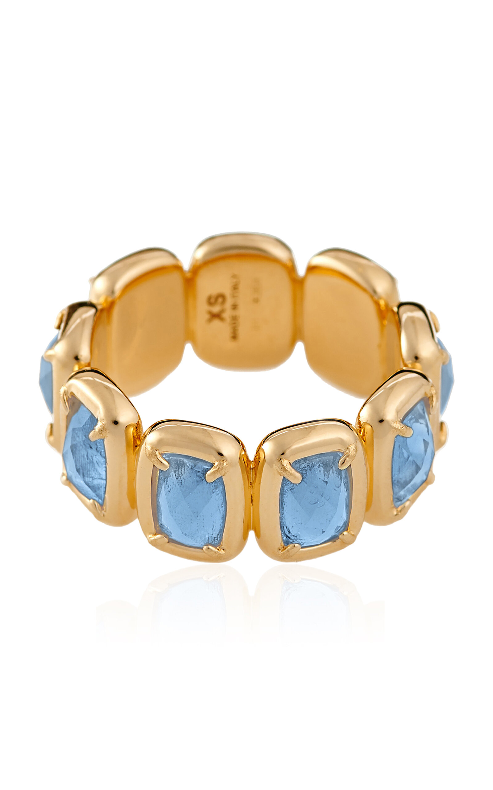 IVI Women's Toy 18k Gold-Plated Glass Stone Enamel Ring