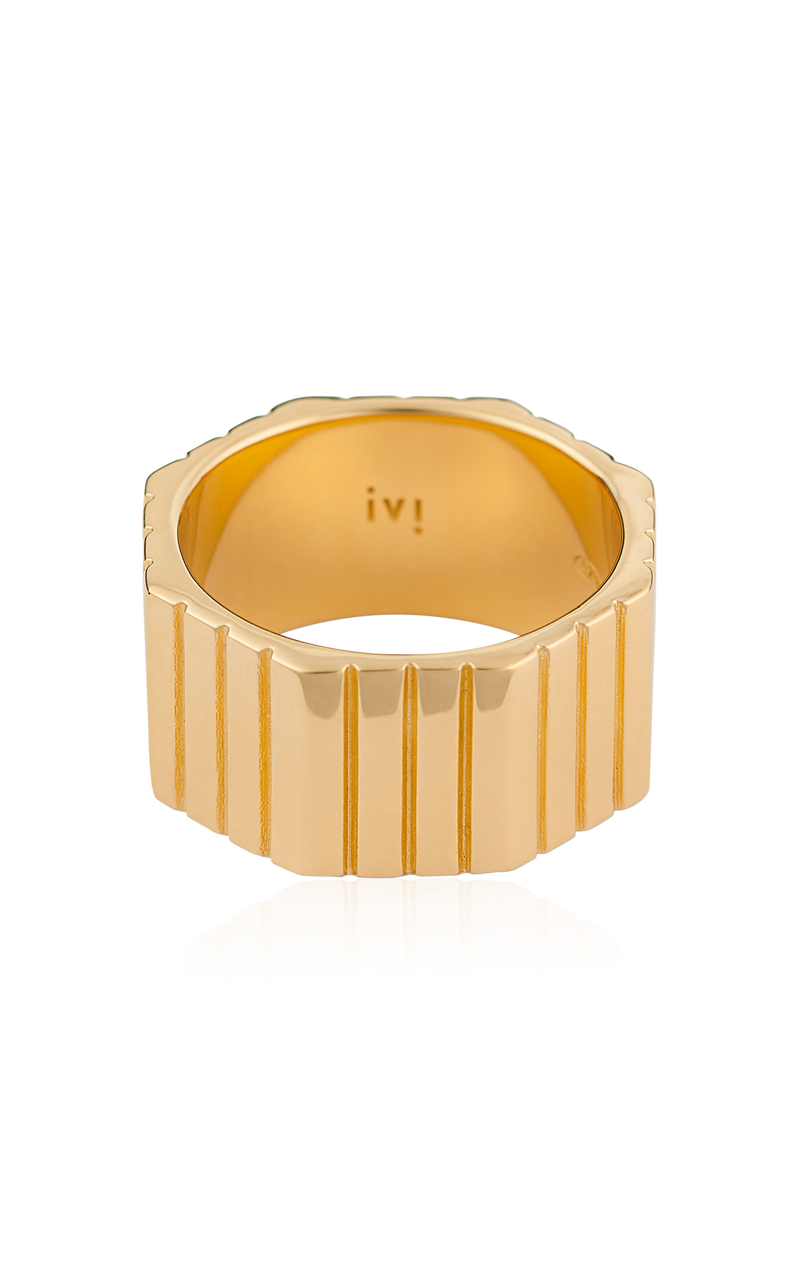 IVI Women's Octagon 18k Gold-Plated Ring