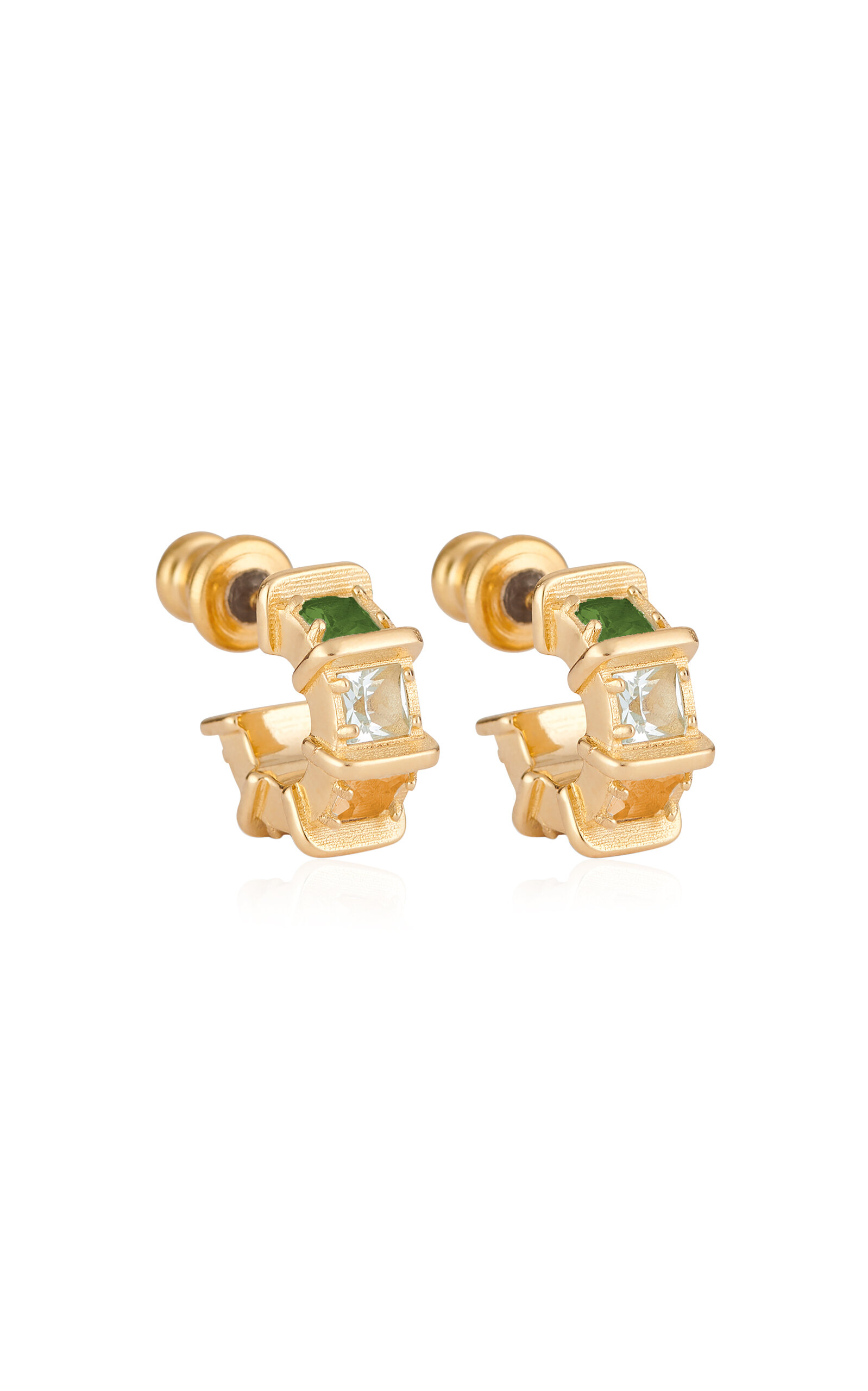 IVI Women's Mini Iris 9k Gold-Plated Earrings