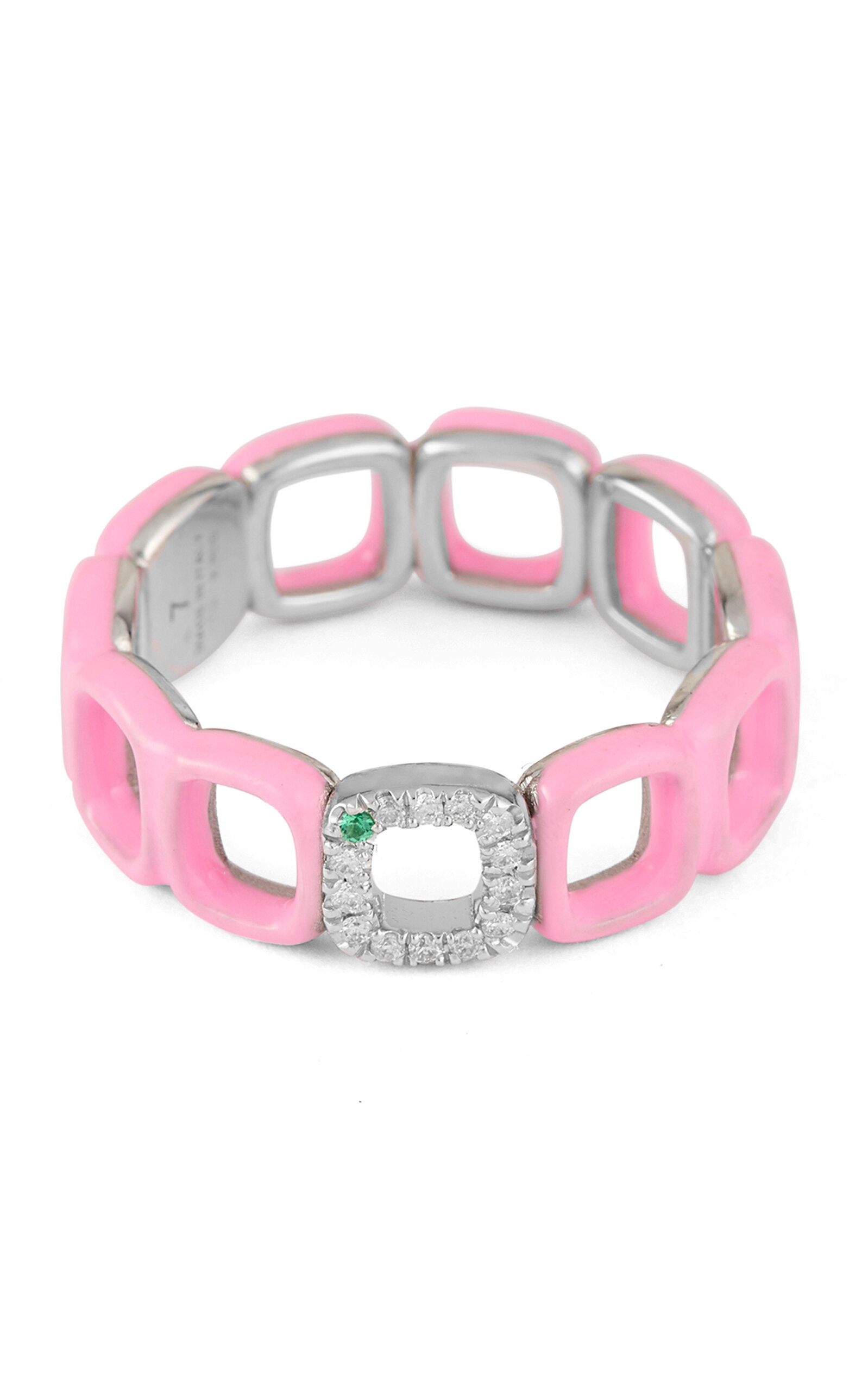 IVI Women's Toy Diamond Emerald Ring
